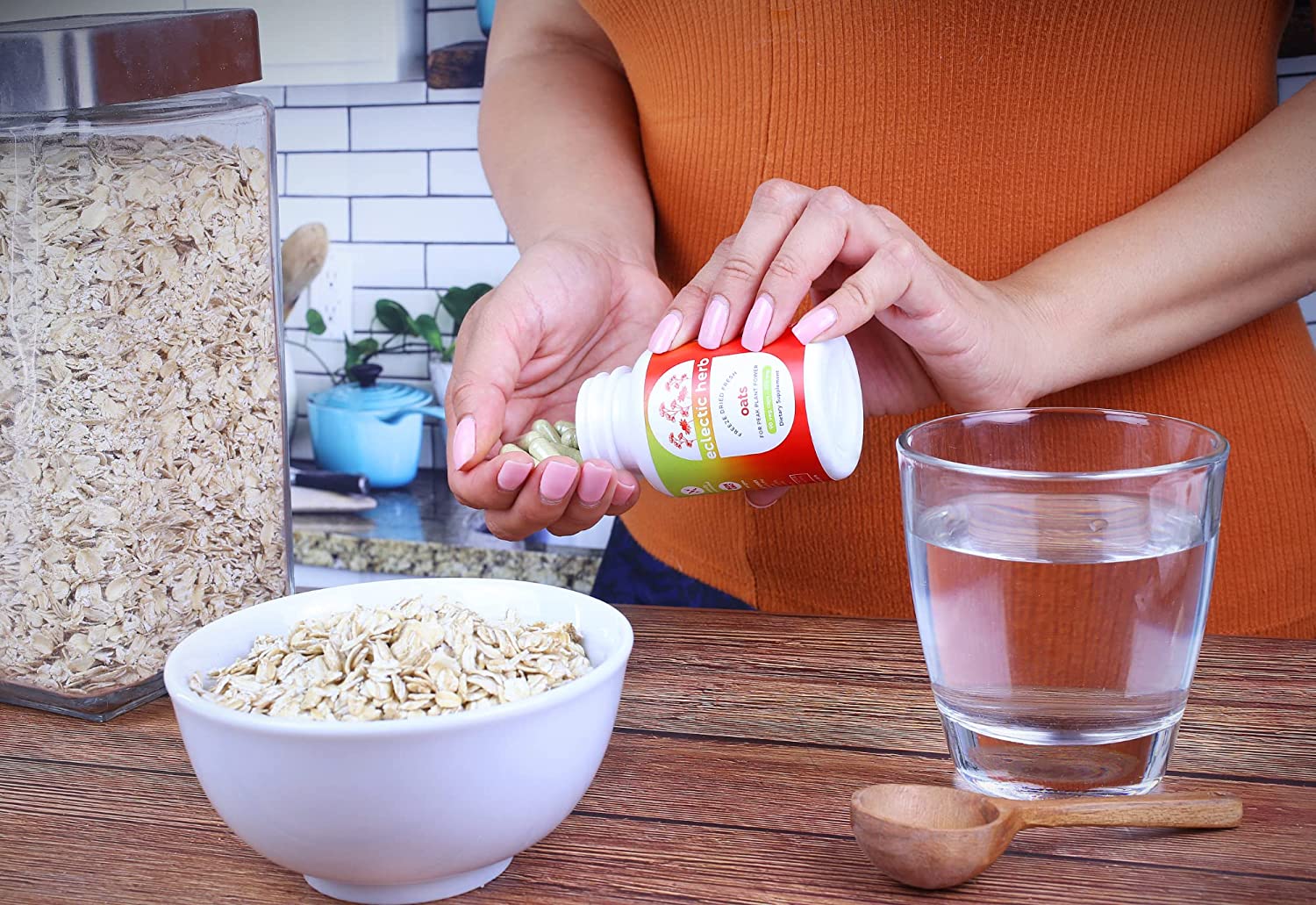 Eclectic Institute Raw Fresh Freeze-Dried Non-GMO Oats | 90 CT (375 mg)