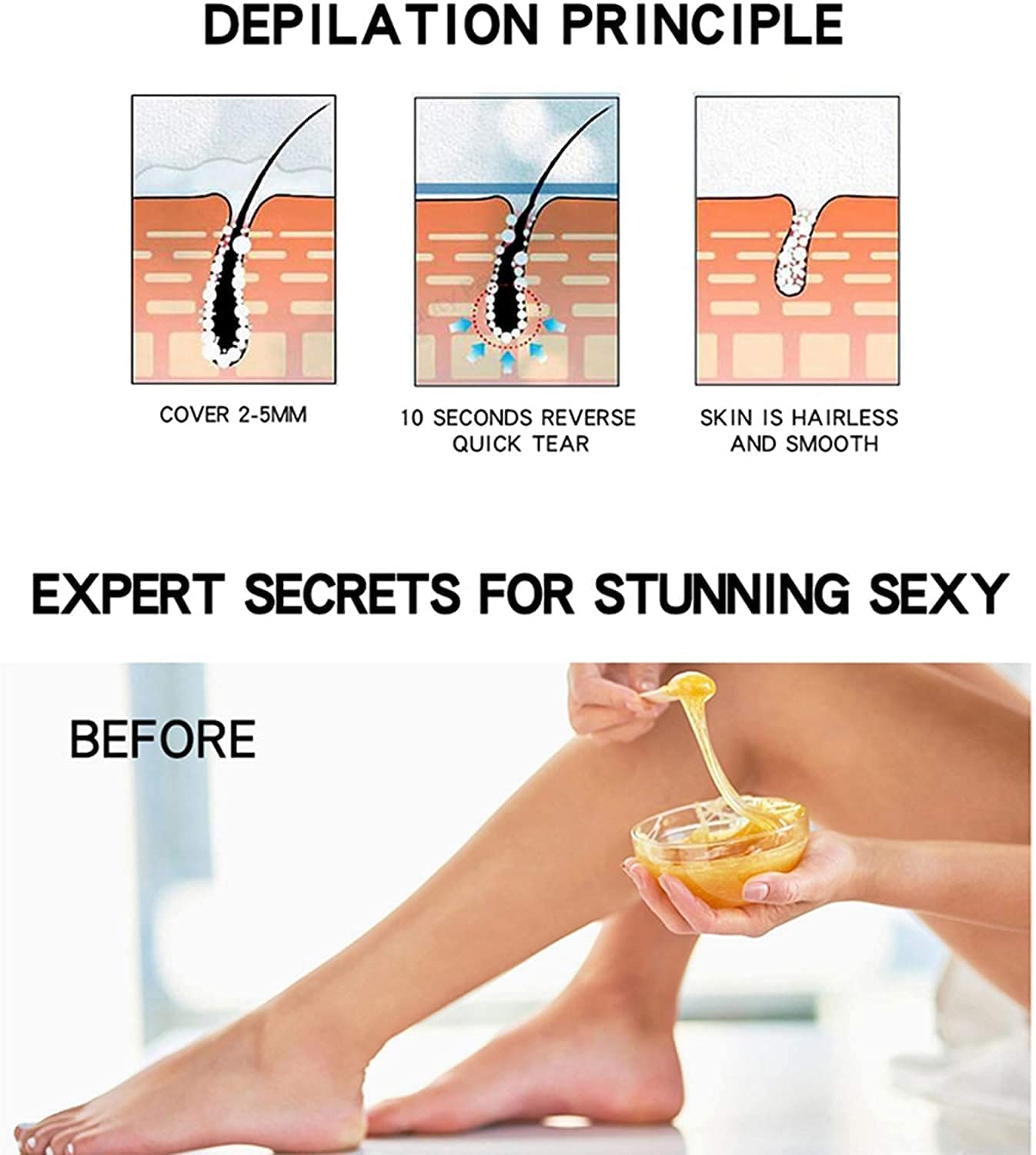 CHENGGUAN Hot Wax Machine,Waxing Kit,Wax Warmer for Hair Removal Small at Home,Rapid Heating, Vari