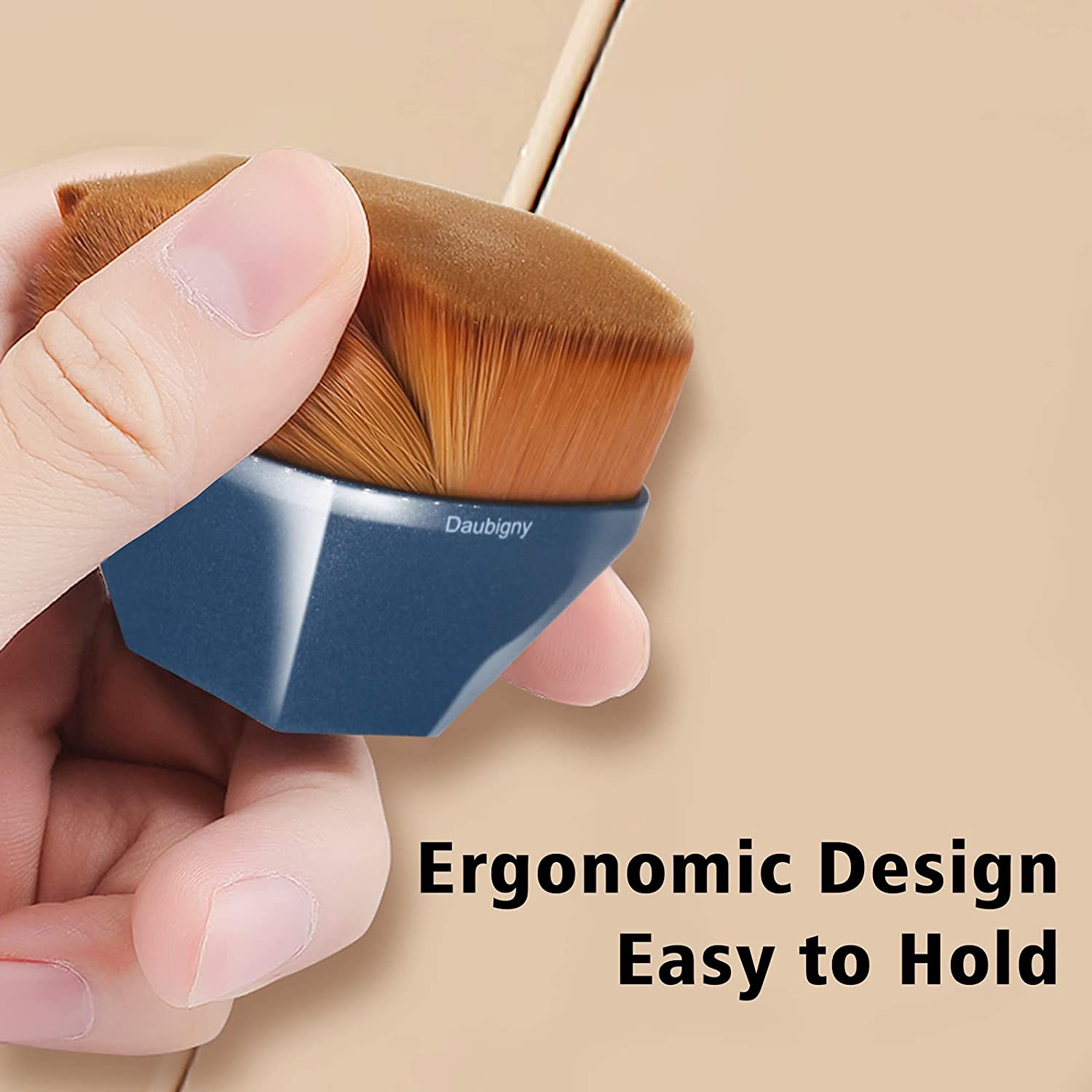 Foundation Brush, Daubigny Perfect Makeup Brush for Face Blush Liquid Powder Foundation Brush for Bl