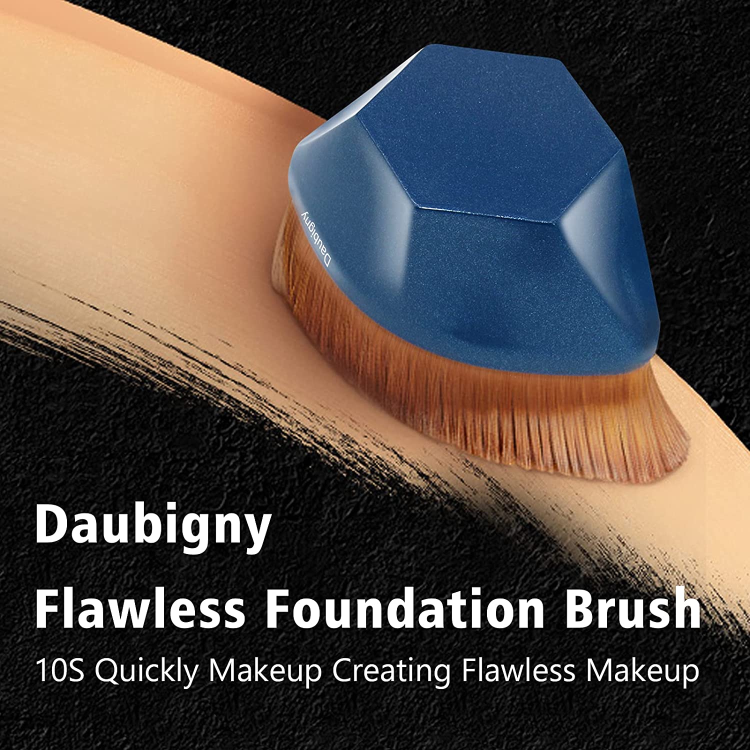 Foundation Brush, Daubigny Perfect Makeup Brush for Face Blush Liquid Powder Foundation Brush for Bl
