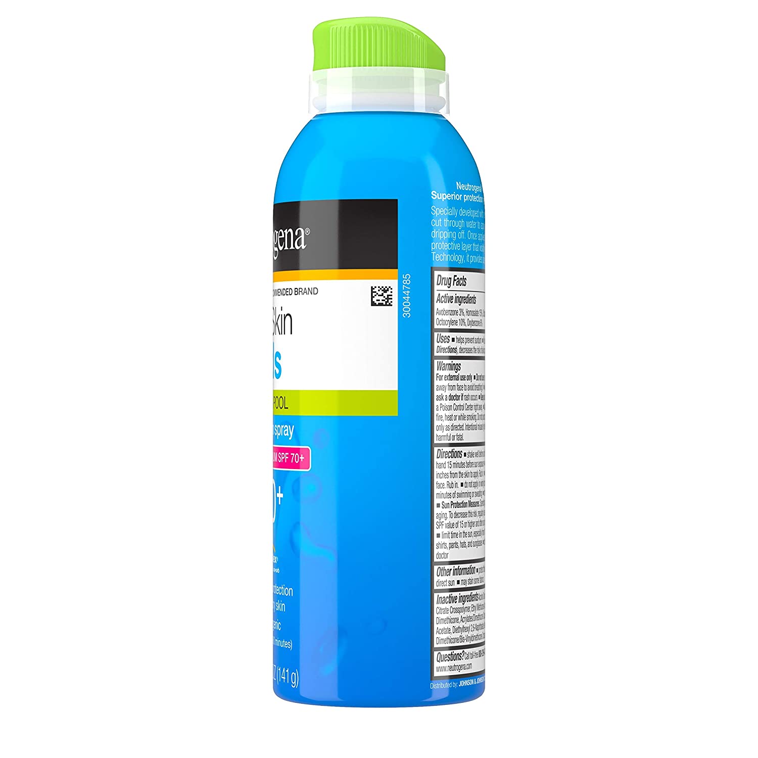 Neutrogena Wet Skin Kids Sunscreen Spray Mist, Water-Resistant and Oil-Free, Broad Spectrum SPF 70+ 