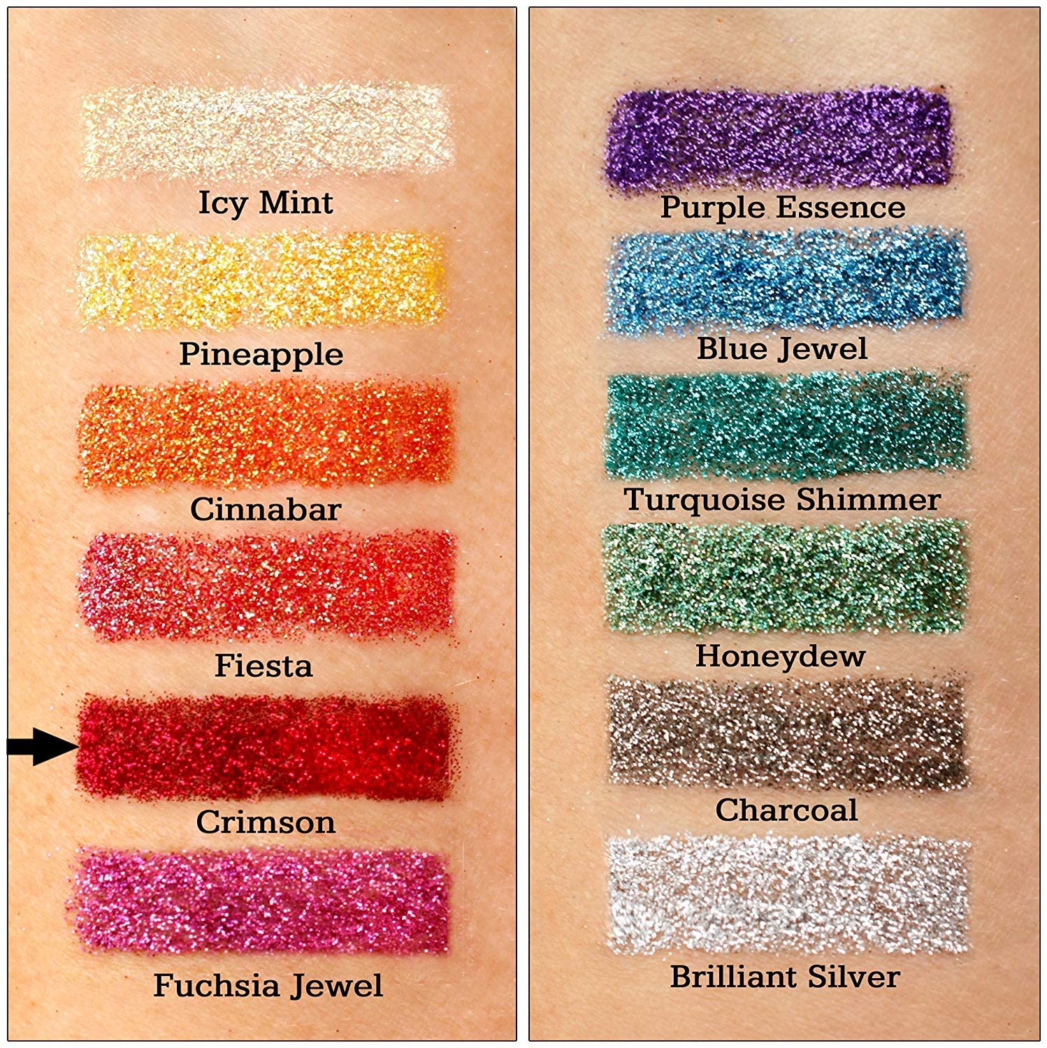 Glitties - Crimson - Cosmetic Grade Extra Fine (.006