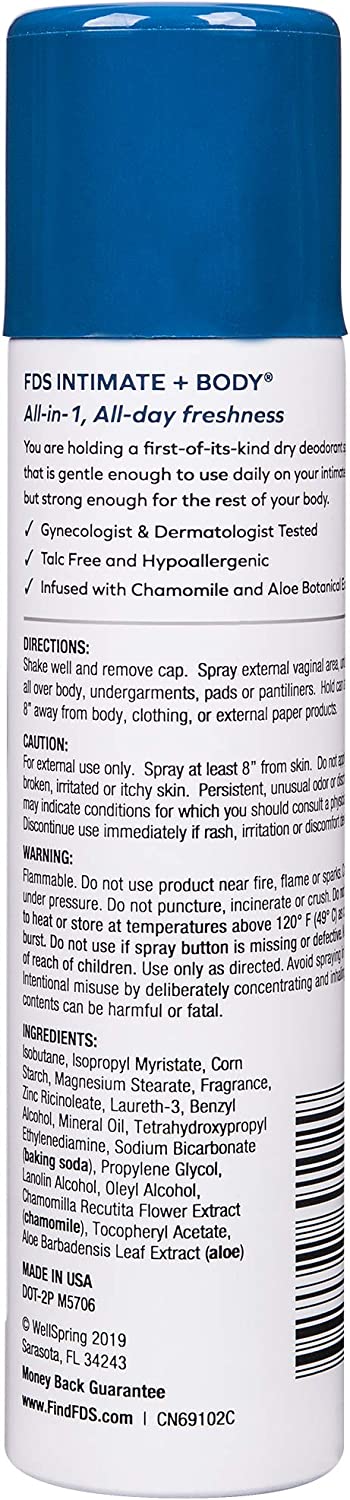 FDS Mist Intimate Body Spray, Coconut, 2 Oz