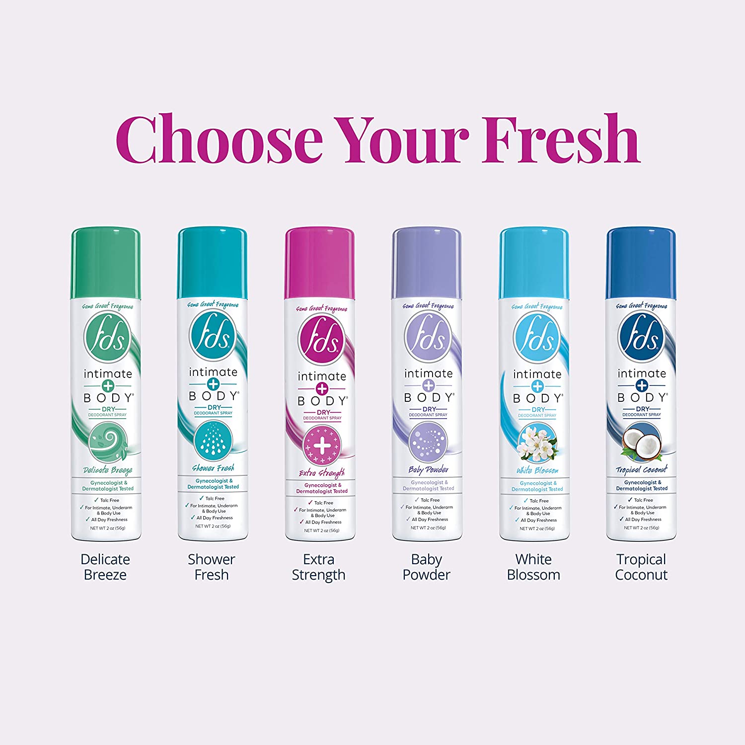 FDS Mist Intimate Body Spray, Coconut, 2 Oz