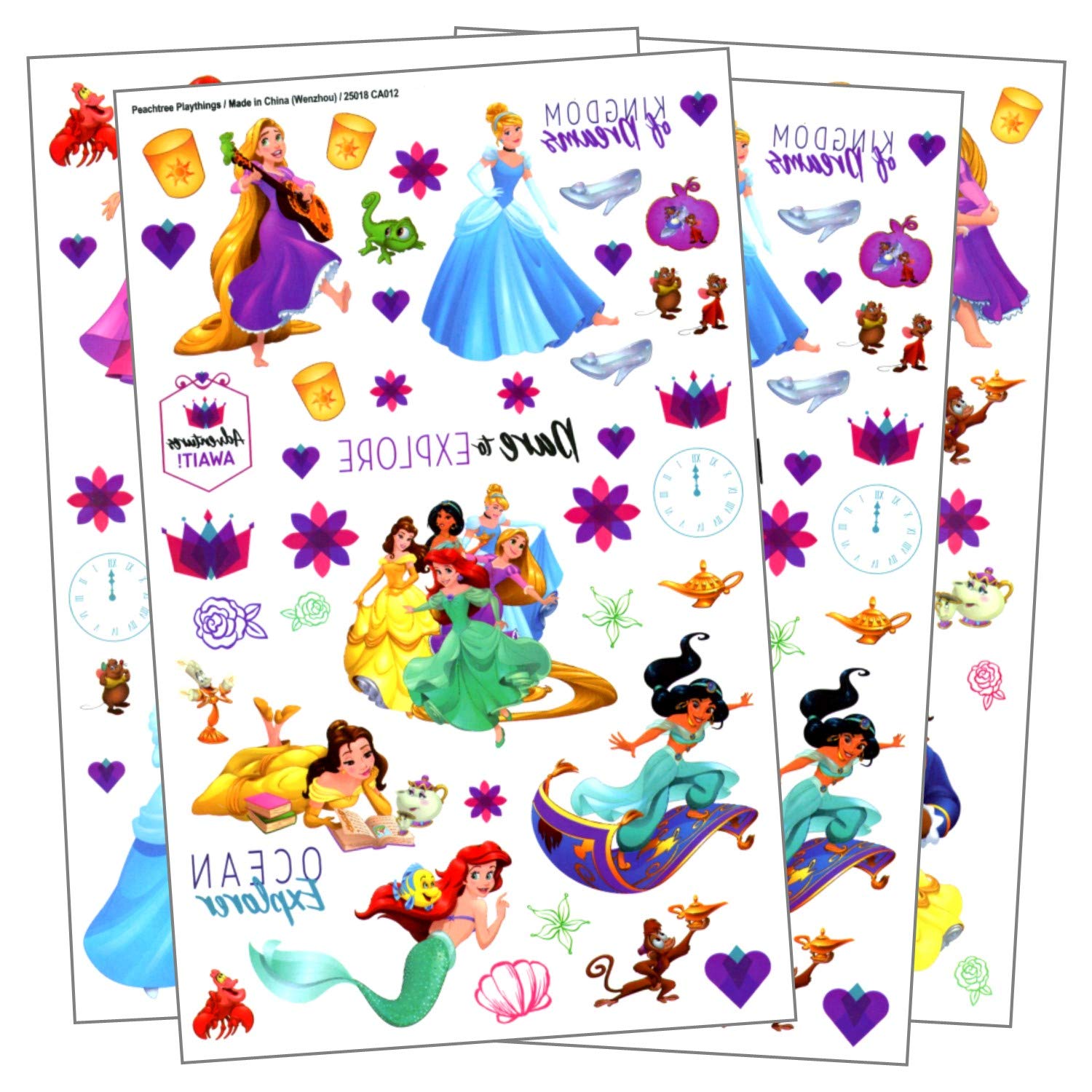 Temporary Tattoos For Kids - Assorted Temporary Tattoos Bundle Includes Separately Licensed GWW Rewa