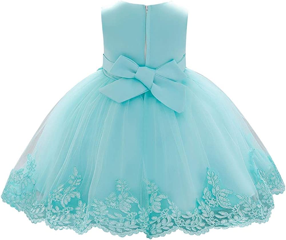ODASDO Baby Girl Flower Dress Infant Wedding Bridesmaid Birthday Party Pageant Tutu Tulle Princess D