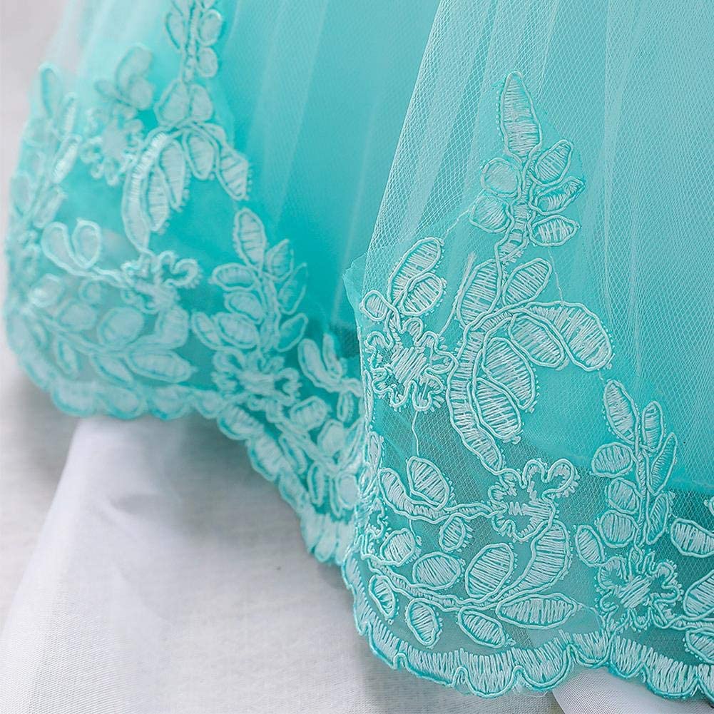 ODASDO Baby Girl Flower Dress Infant Wedding Bridesmaid Birthday Party Pageant Tutu Tulle Princess D