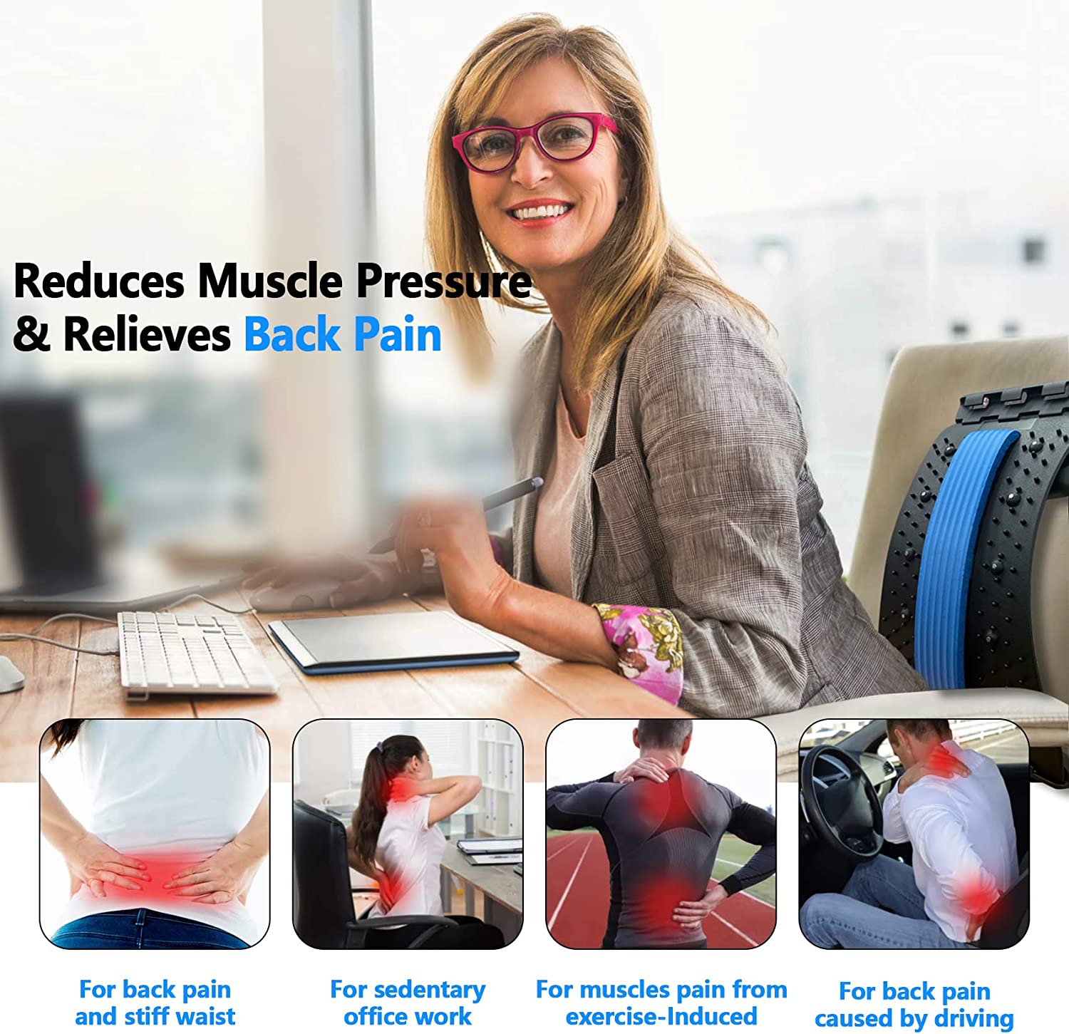 Back Stretcher,Back Cracker 4 Level, Spine Works Back Realignment