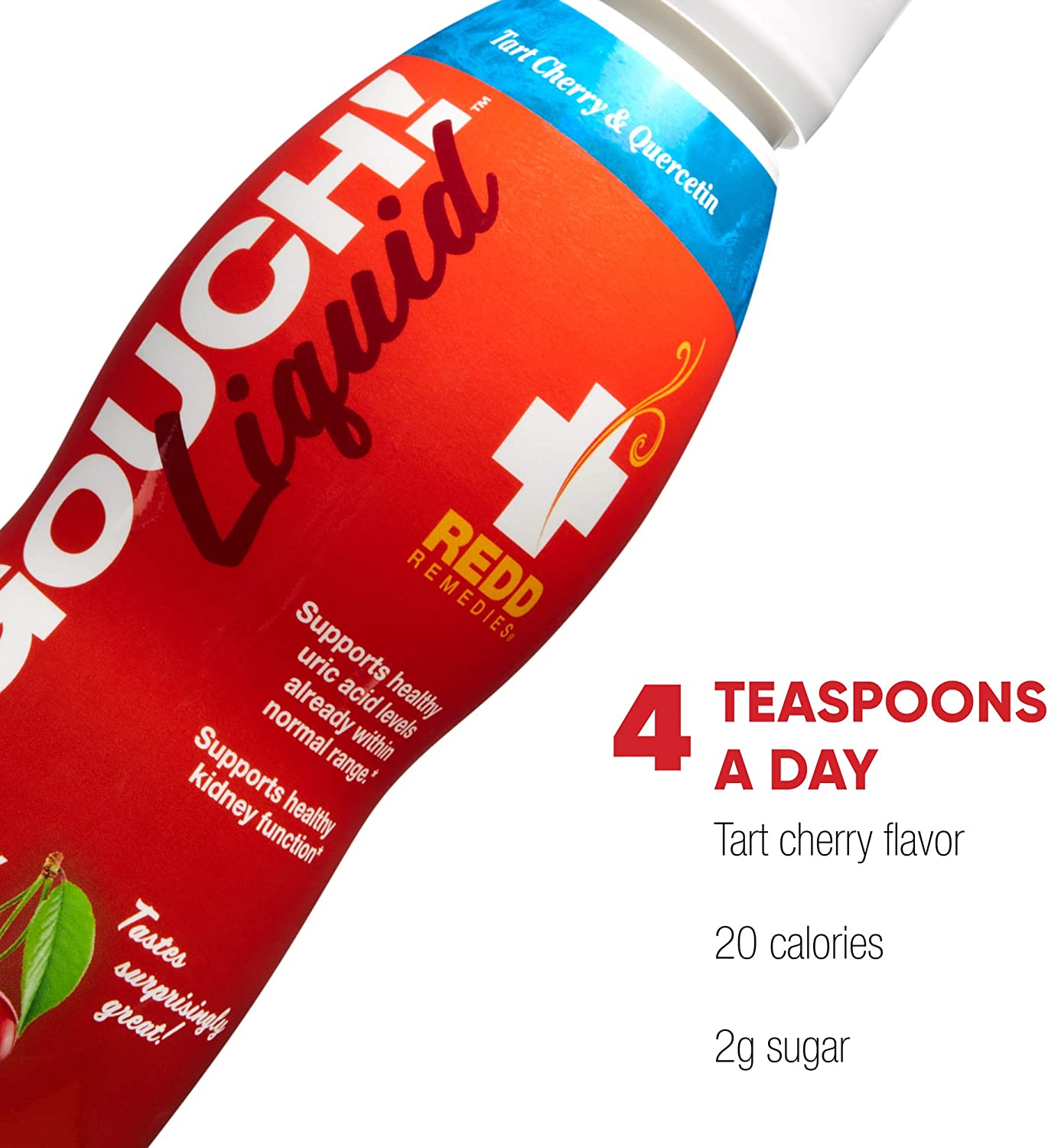 Redd Remedies, Gouch! Liquid, Support for Healthy Joints and Uric Acid Levels, Tart Cherry, 24 Servi