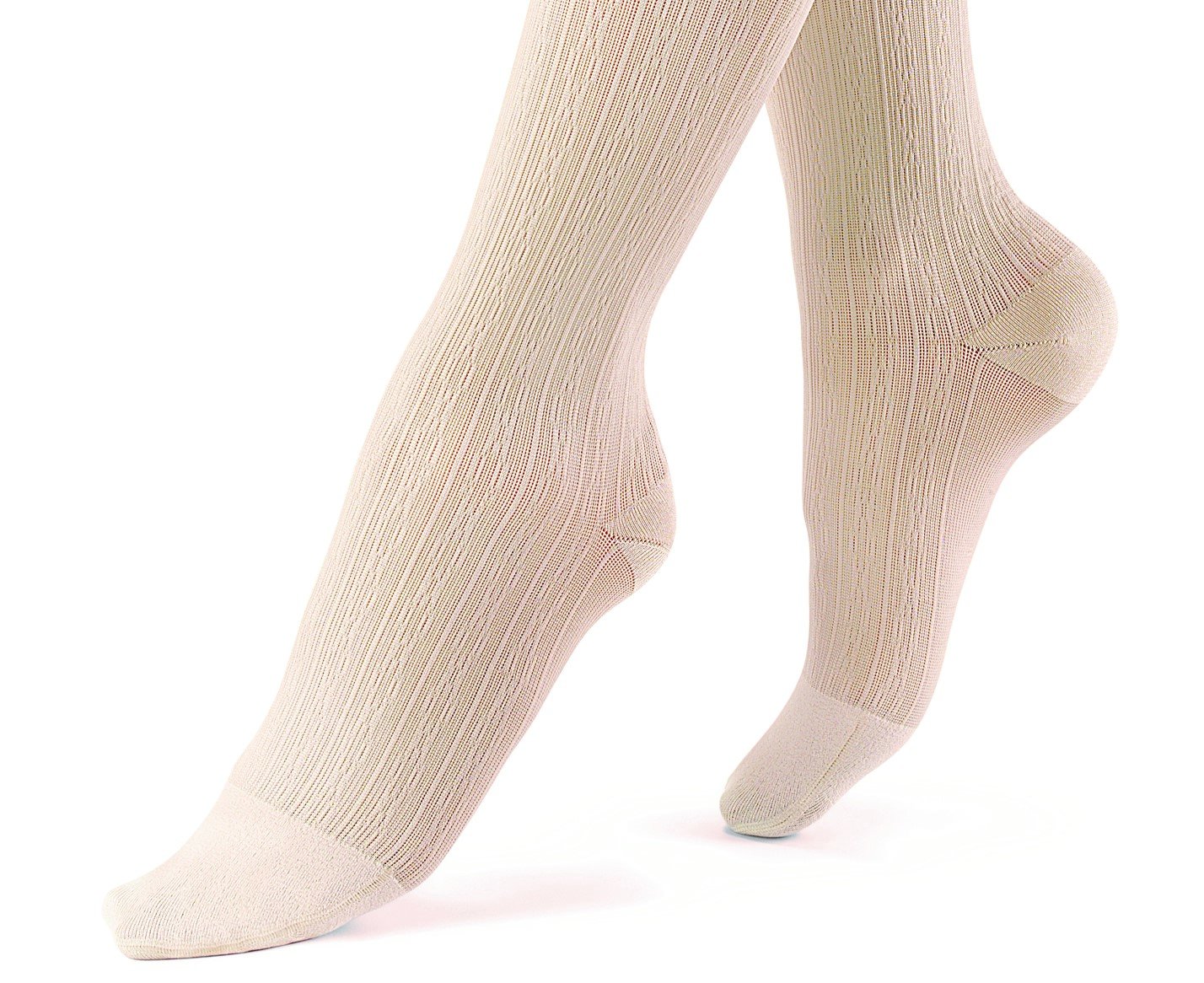 JOBST soSoft Knee High Closed Toe Ribbed Brocade Compression Stockings, High Quality, Breathable, Ex