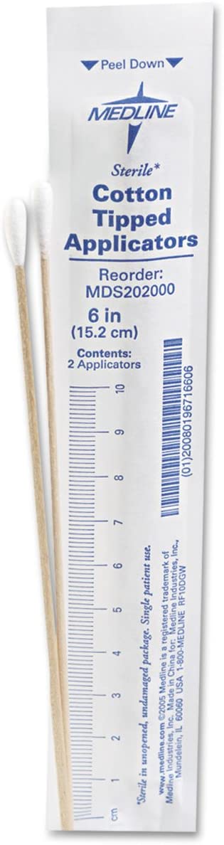 Medline Sterile Cotton-Tipped Applicators