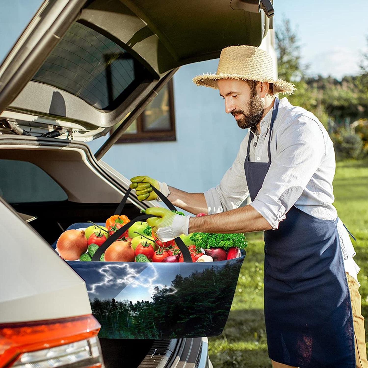 Large Rectangular Baskets for Storage, African Women Closet Storage Bins Organizing Baskets