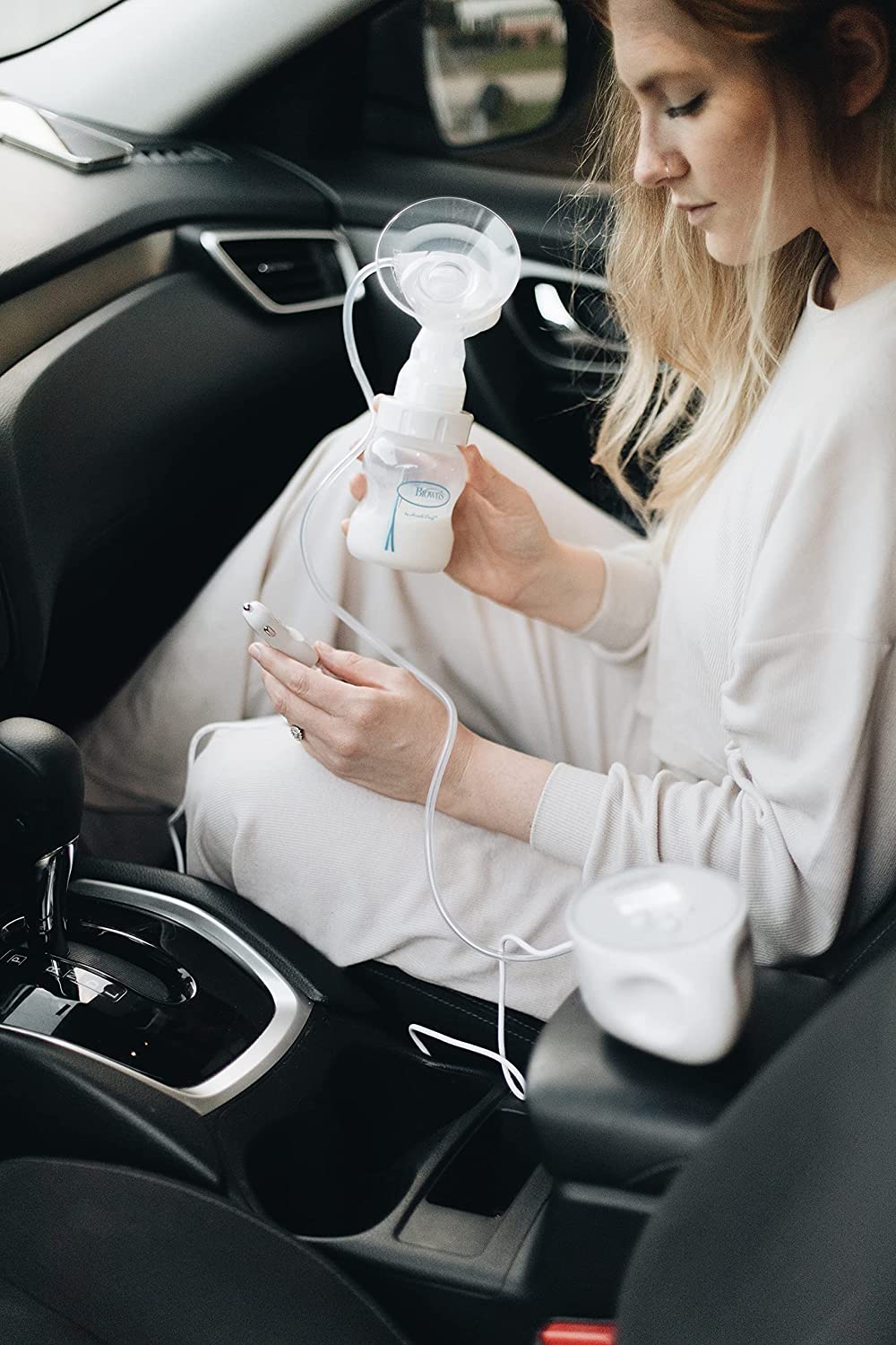 Dr. Brown's Auto Adapter for Electric Breast Pump , off-white , 6 foot long