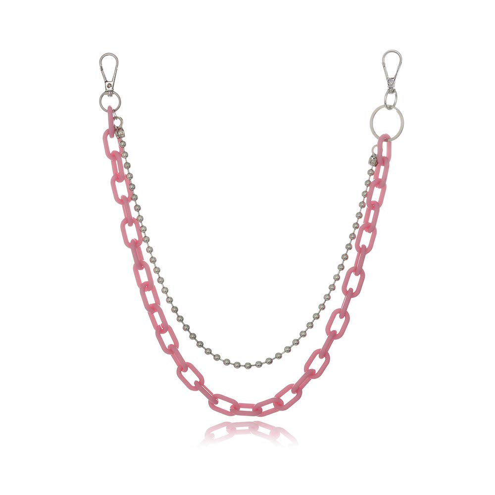 Aimimier Punk Chunky Layered Waist Chian Cuban Link Chain Body Chain Hiphop Trousers Jewelry for Wom