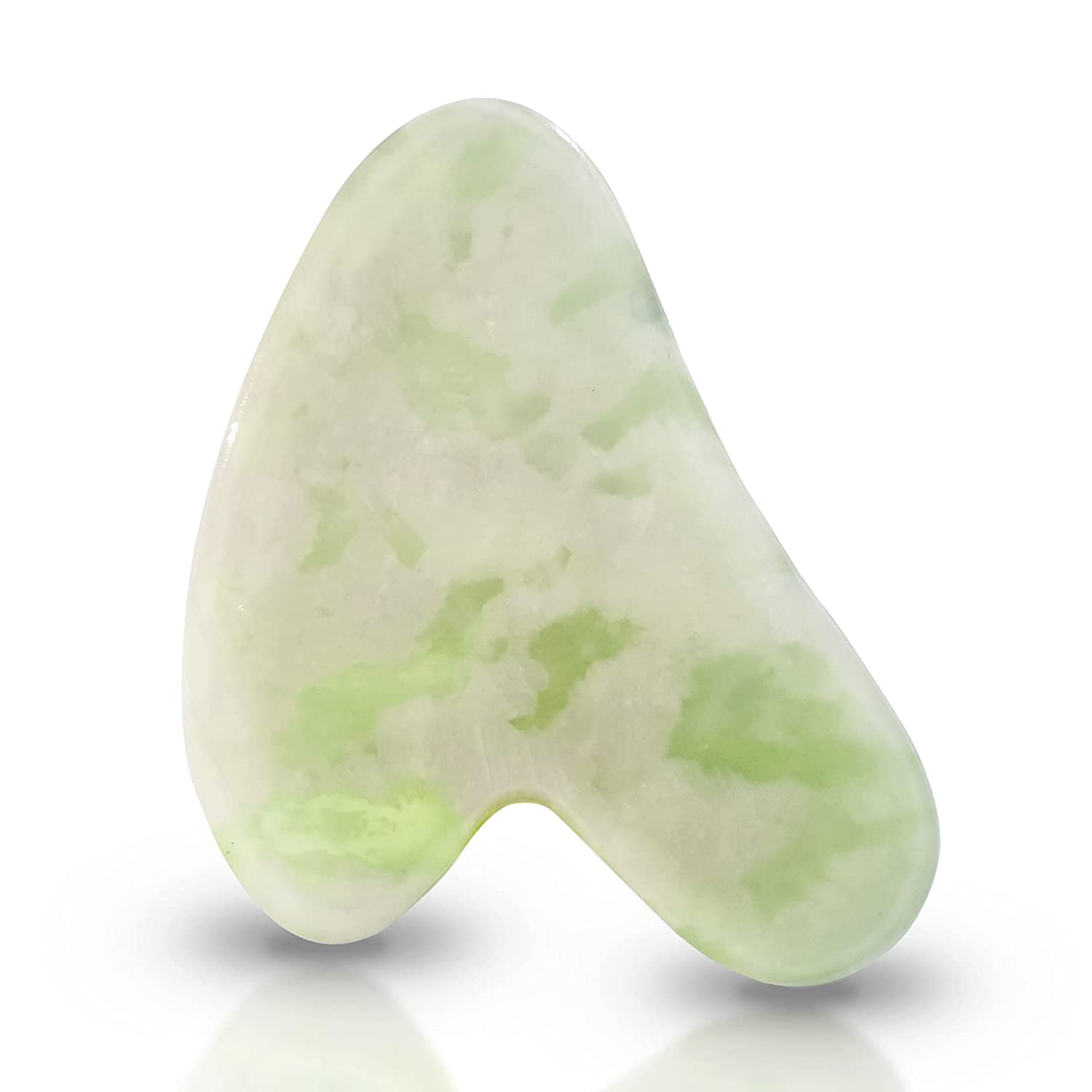 Real Jade Gua Sha Stone, Gua Sha Facial Massage Tools - 100% Authentic Nature Gua Sha Jade Stone for