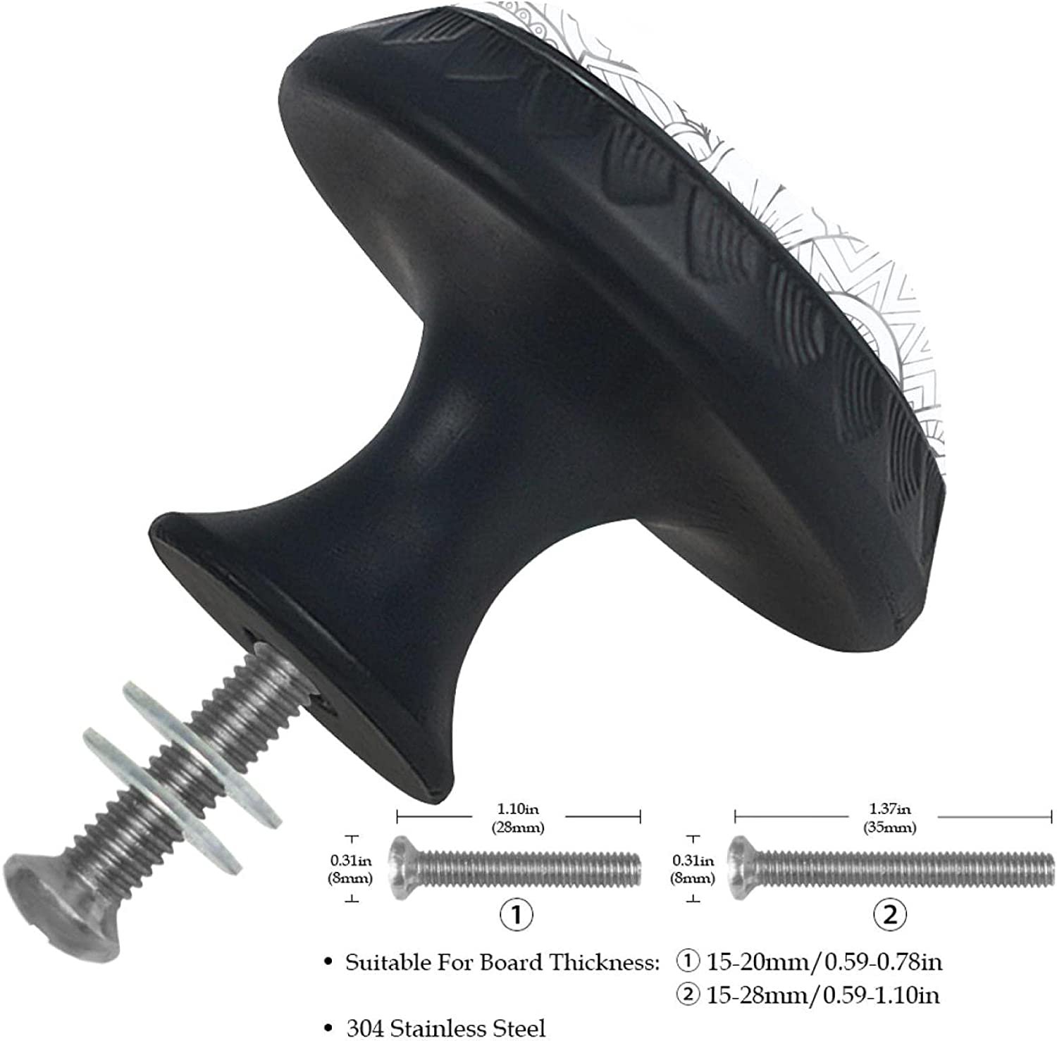 Handle Black Wardrobe Kitchen Cabinet Door Knobs Drawer Cupboard Hardware Pull Handle Clothes Coat H