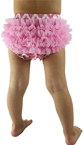 Wennikids Baby Girls Newborn Chiffon Bloomers,Diaper Cover,Ruffles Bloomers