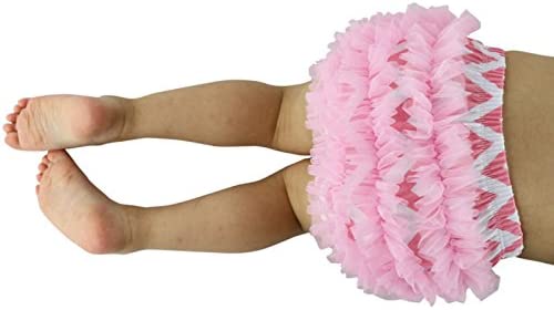 Wennikids Baby Girls Newborn Chiffon Bloomers,Diaper Cover,Ruffles Bloomers