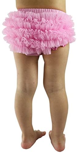 Wennikids Baby Girls Newborn Chiffon Bloomers,Diaper Cover,Ruffles Bloomers