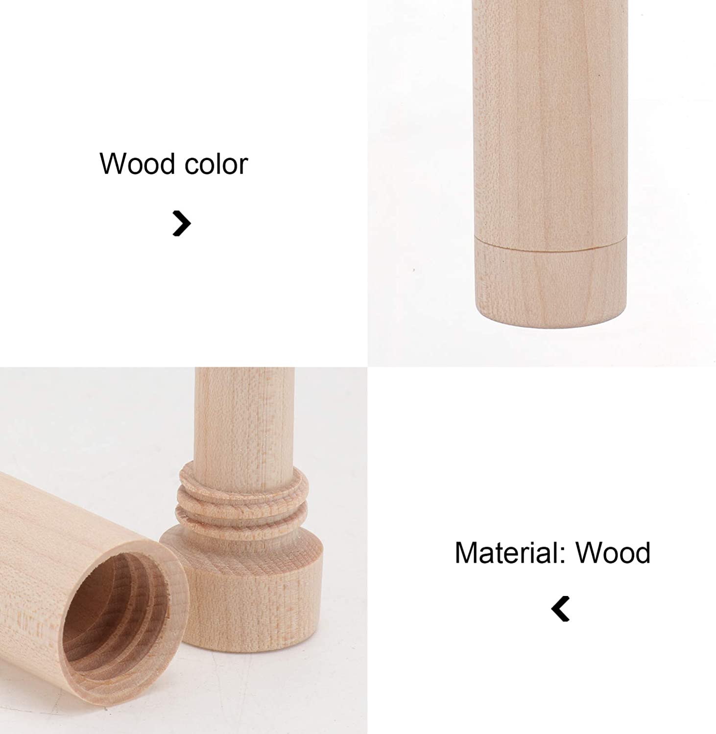 Beaupretty Aromatherapy Inhaler Wooden Essential Oil Nasal Inhalers