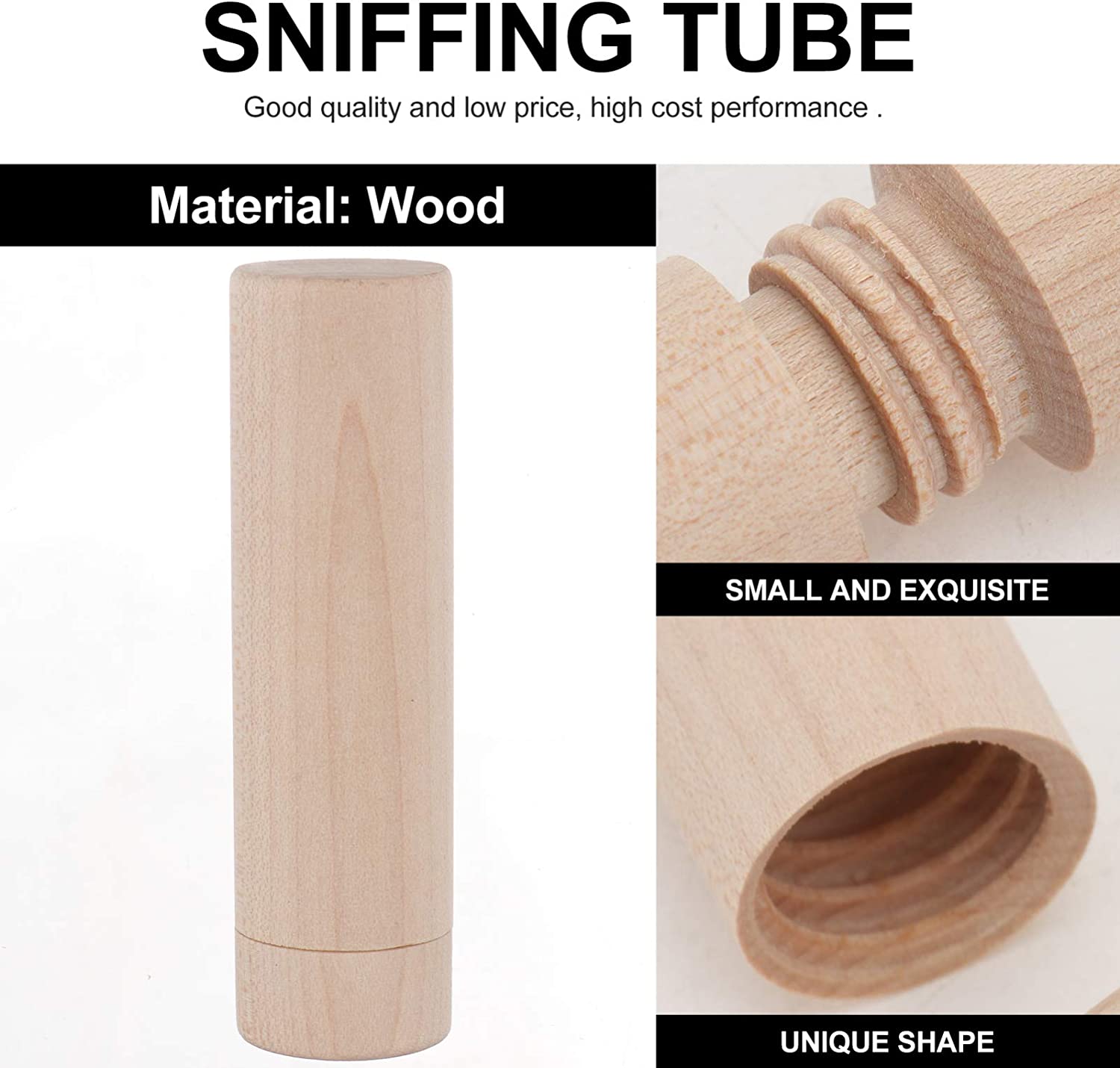 Beaupretty Aromatherapy Inhaler Wooden Essential Oil Nasal Inhalers