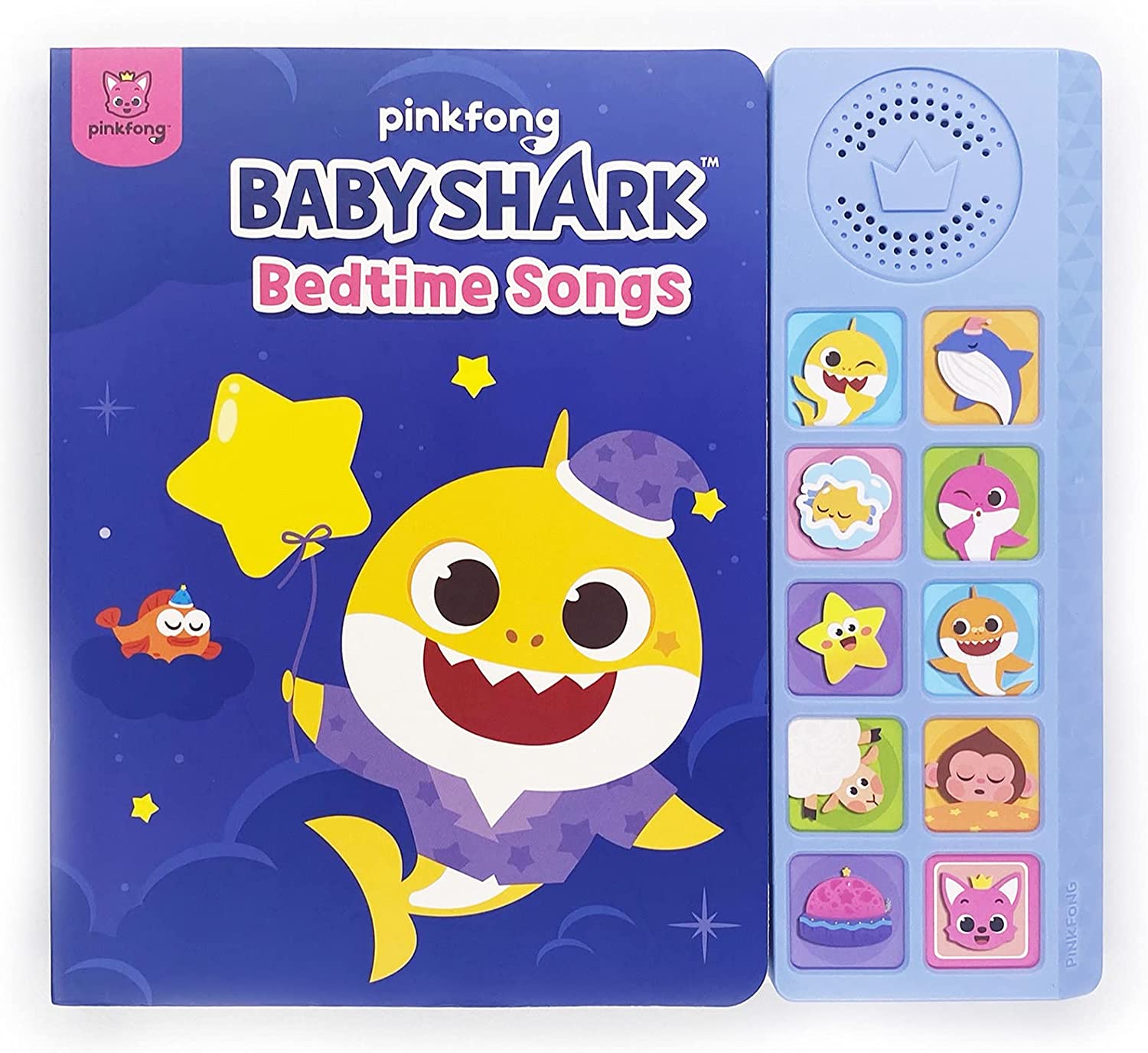 Pinkfong Baby Shark Bedtime Songs Sound Book | Premium 10 Button Read and Sing-Alongs, Music and Son