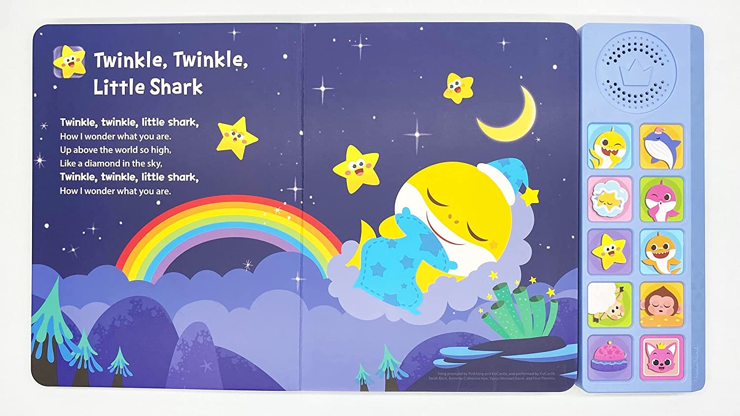 Pinkfong Baby Shark Bedtime Songs Sound Book | Premium 10 Button Read and Sing-Alongs, Music and Son