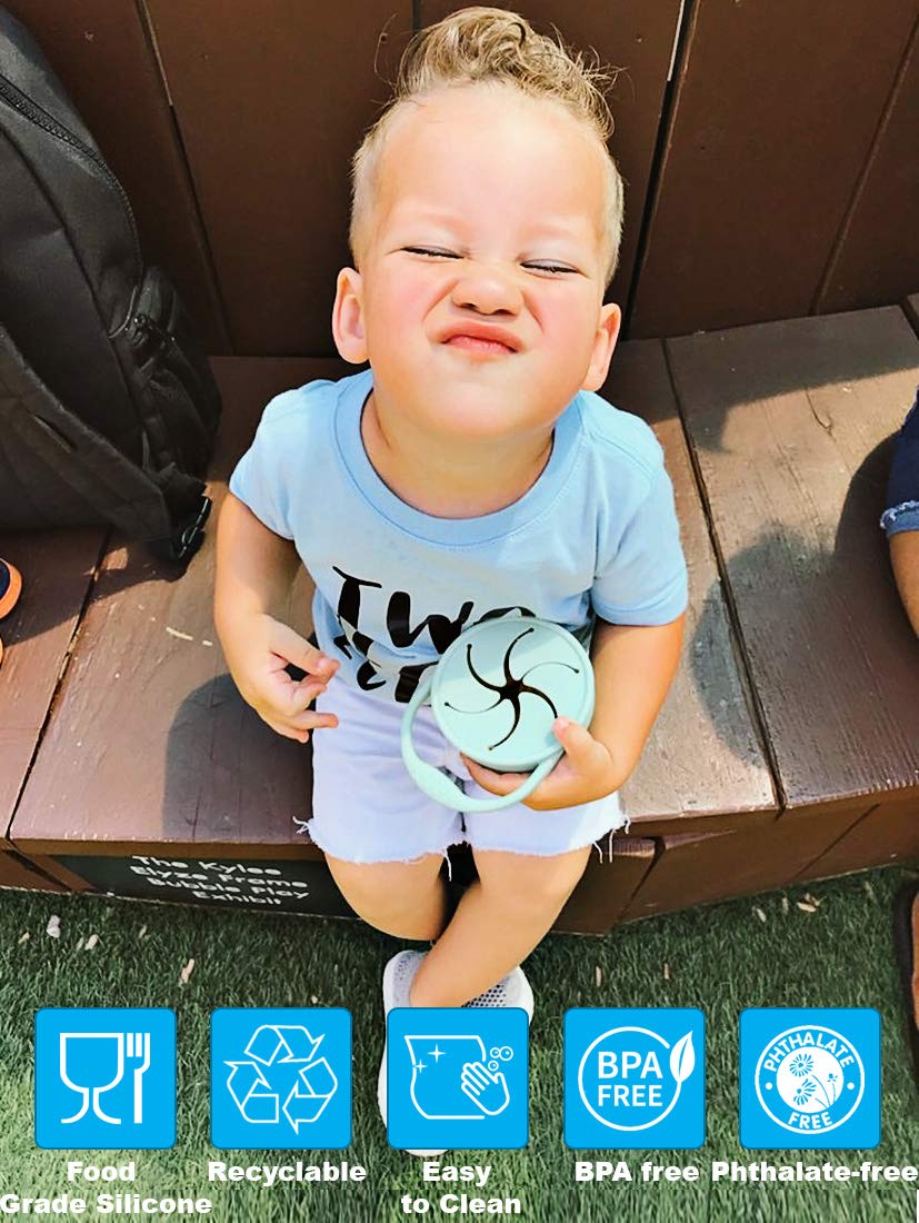 BraveJusticeKidsCo | Snack Attack Snack Cup | Collapsible Silicone Snack Container | Toddler and Bab