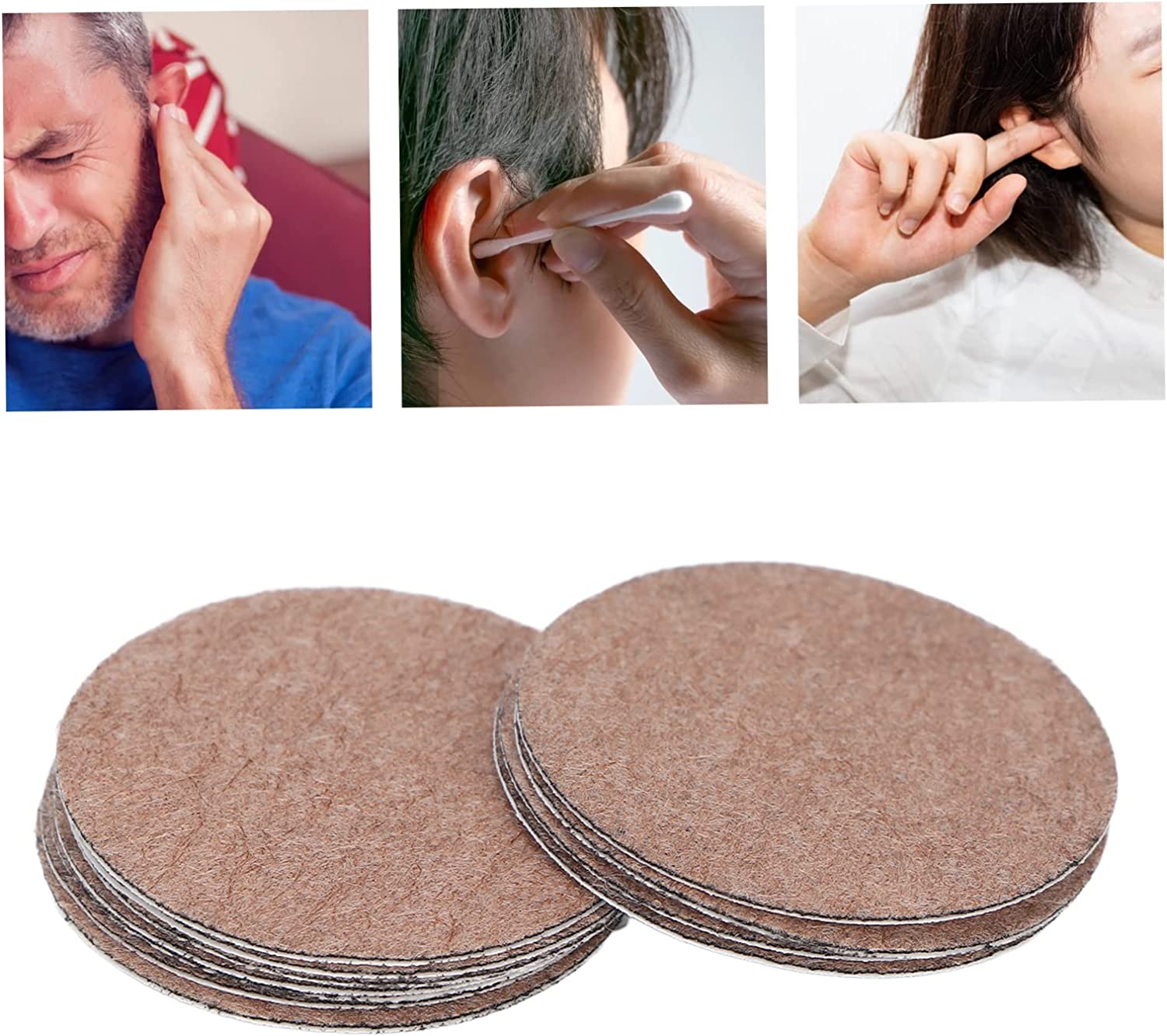 12pcs Tinnitus Relief Patch, Ear Health Care Patch Relieve Ear Pain Improve Hearing Loss Tinnitus Pa