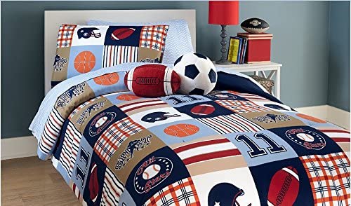 Heritage Kids Football Dec Pillow, 1 Count (Pack of 1), Brown