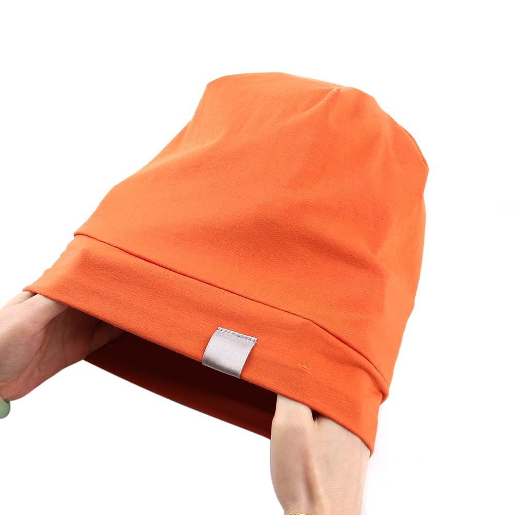 ELIHAIR Kids Beanie Sleep Hats Bonnet for Night Sleeping Cap Silky Lined Satin Bonnet with Adjustabl