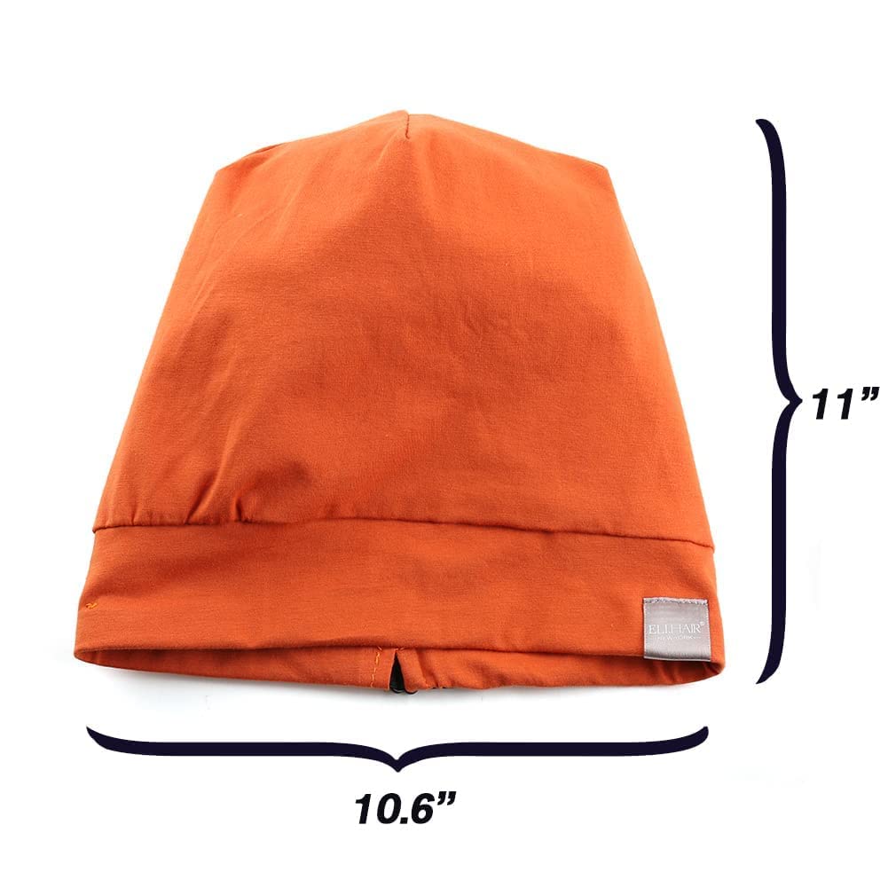 ELIHAIR Kids Beanie Sleep Hats Bonnet for Night Sleeping Cap Silky Lined Satin Bonnet with Adjustabl