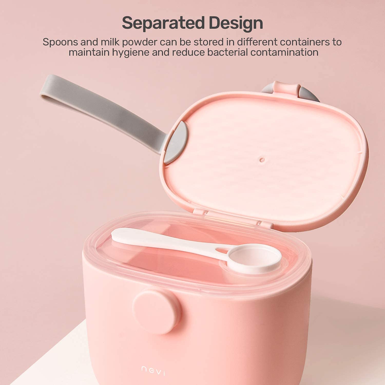 NCVI Baby Formula Dispenser with Scoop,16oz Milk Powder Dispenser Container Food Storage, Candy Frui