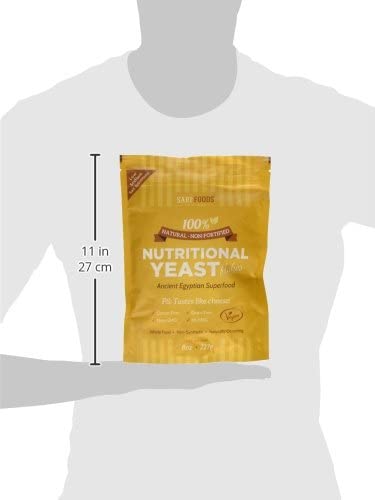 Non Fortified Nutritional Yeast Flakes, Whole Foods Based Protein Powder, Vegan, Gluten Free, Vitami