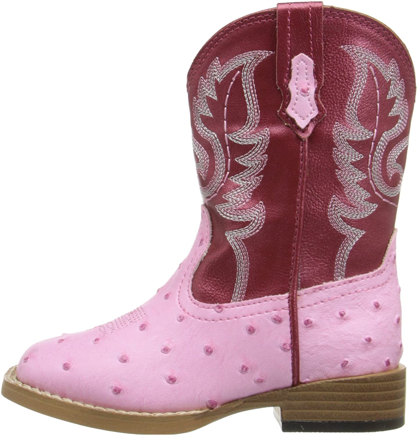 Roper Square Toe Faux Ostrich Western Boot