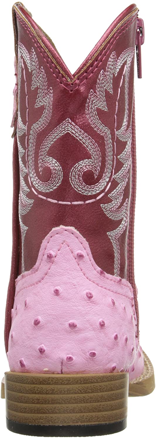 Roper Square Toe Faux Ostrich Western Boot