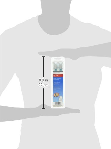 Philips Sonicare for Kids 7+ Genuine Replacement Toothbrush Heads, 2 Brush Heads, Turquoise and Whit