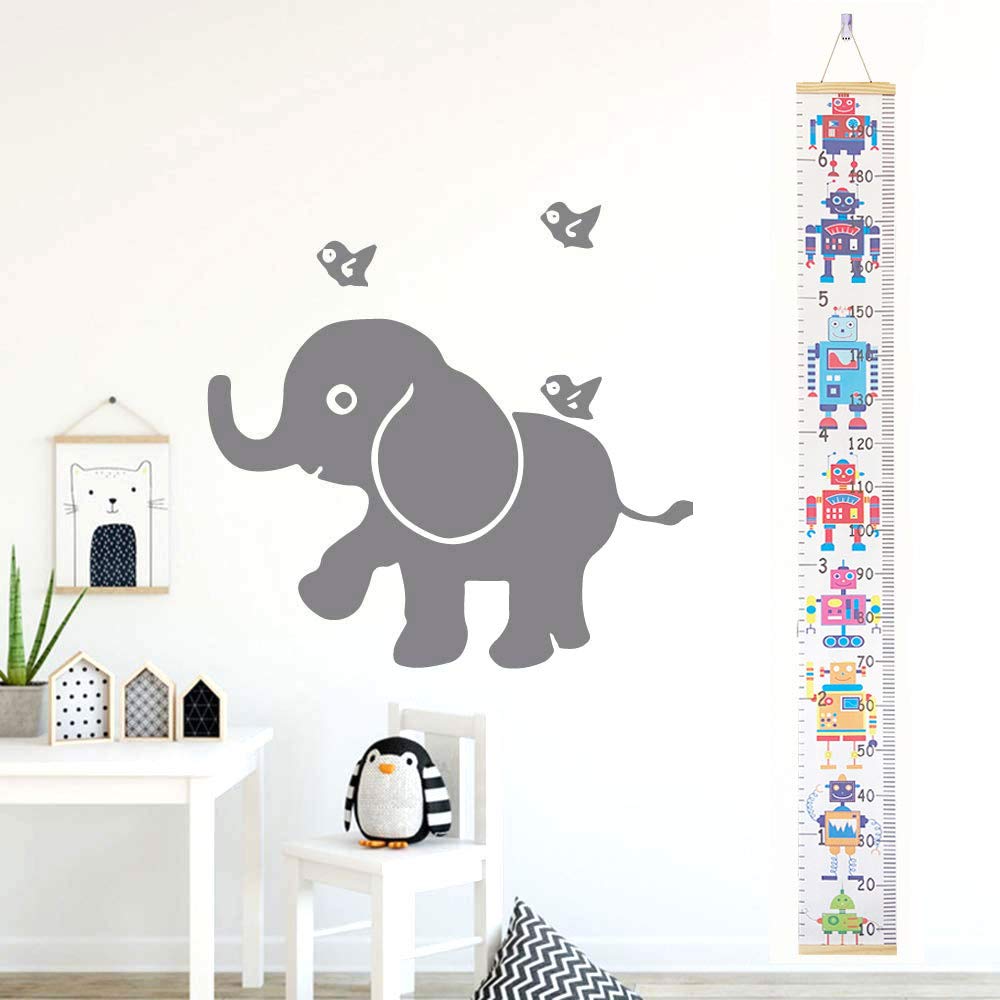 Atomcool Growth Chart for Kids Baby Hanging Height Chart for Kids Measurement Wall Charts, Wood Fram