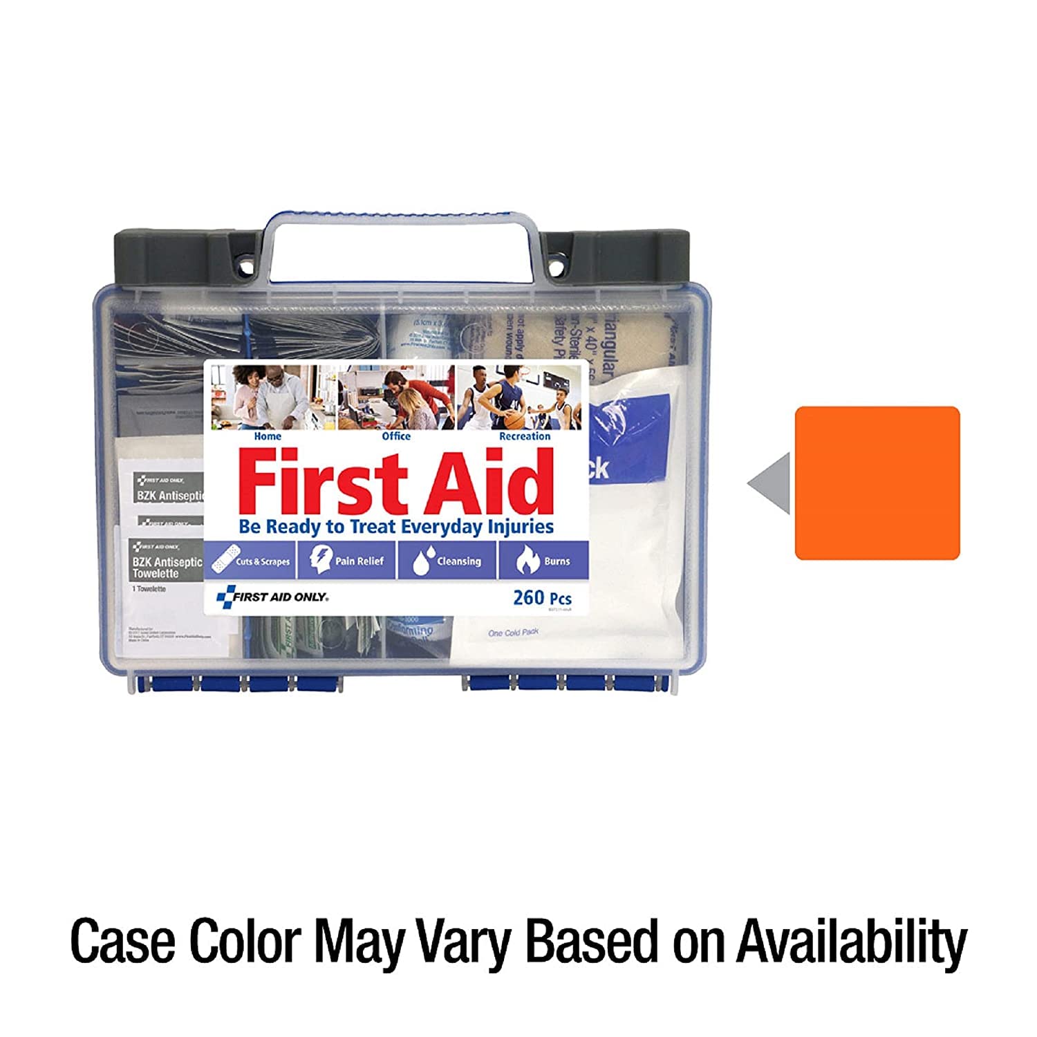 First Aid Only 260 Piece All-Purpose First Aid Kit, OSHA Compliant