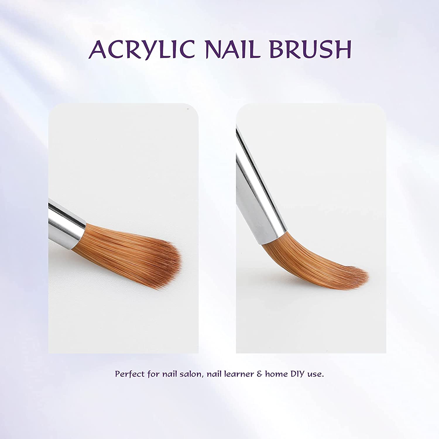 Acrylic Nail Brush for Acrylic Powder, 8# Aokitec Nail Brush for Acrylic Application, 100% Oval Koli