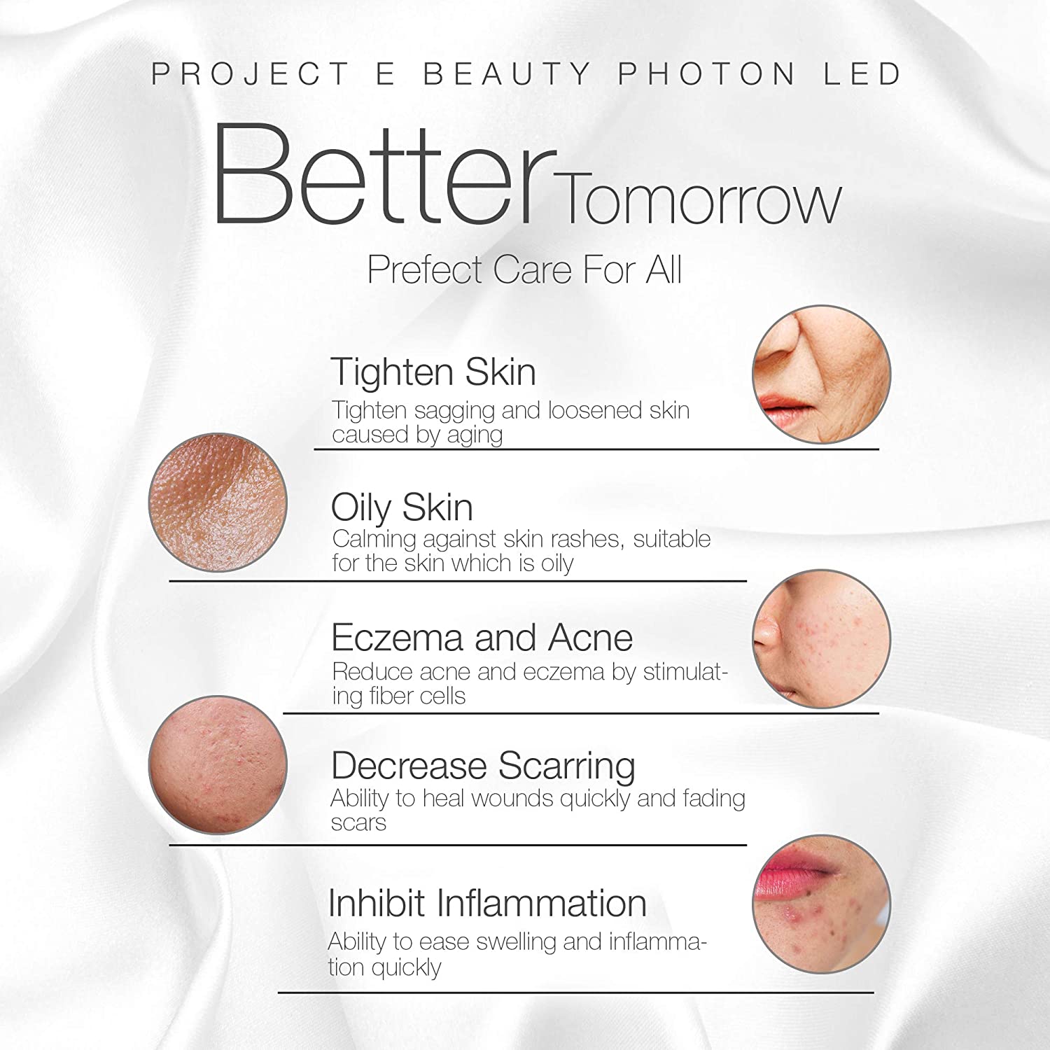 Project E Beauty LumaGlow LED Red & Blue Light Therapy | FDA Cleared Ultra Photon Skin Rejuvenation 