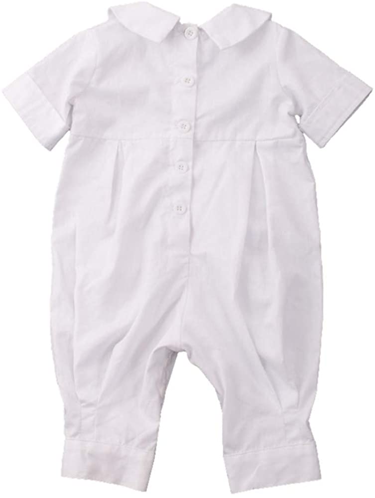 GRACEART 100% Cotton Boys Christening Baptism Outfits Knickers and Hat