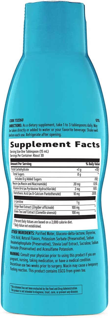 GNC Total Lean L-Carnitine Liquid | Supports Muscle Recovery | Iced Tea with Lemonade | 30 Servings