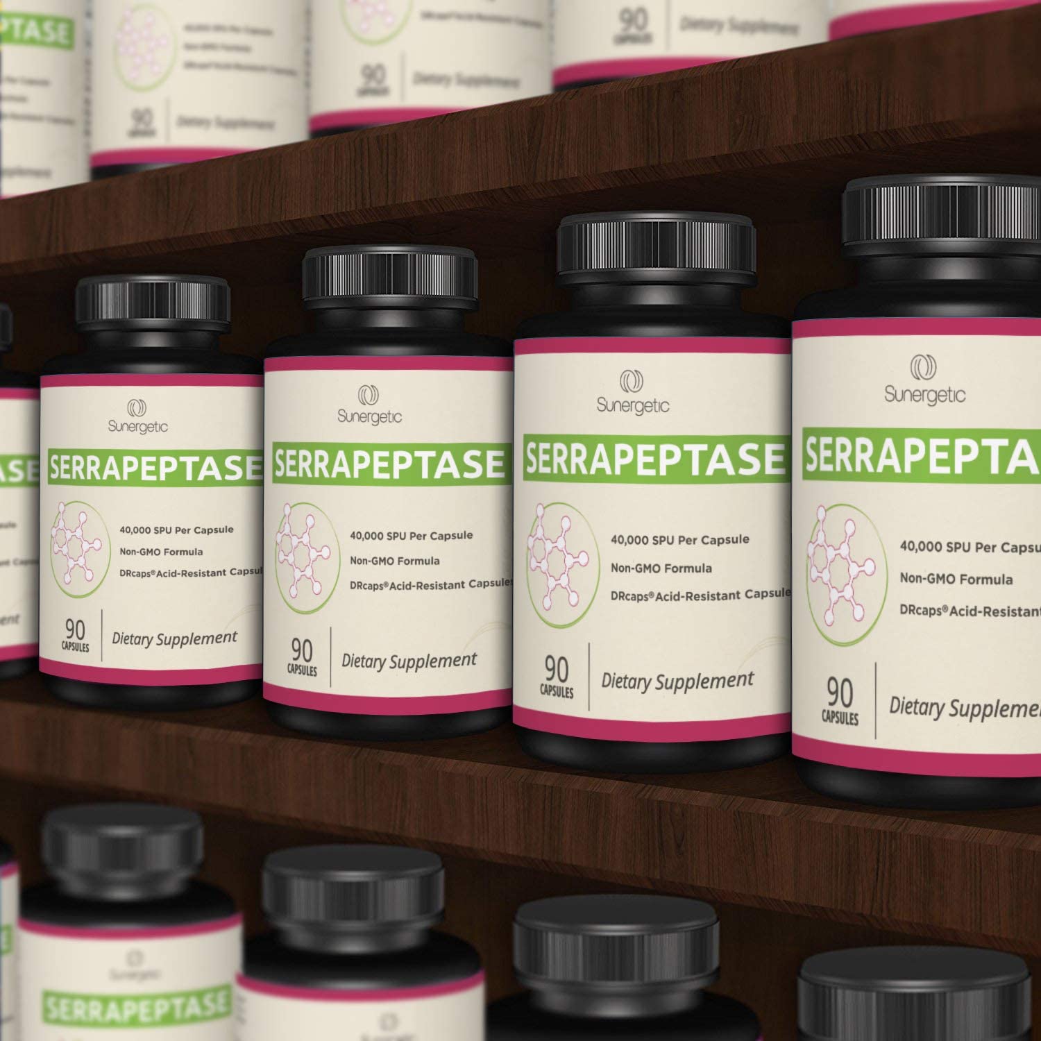 Premium Serrapeptase Enzyme Supplement – Helps Support Sinus Health – Powerful Serrapeptase Enzy