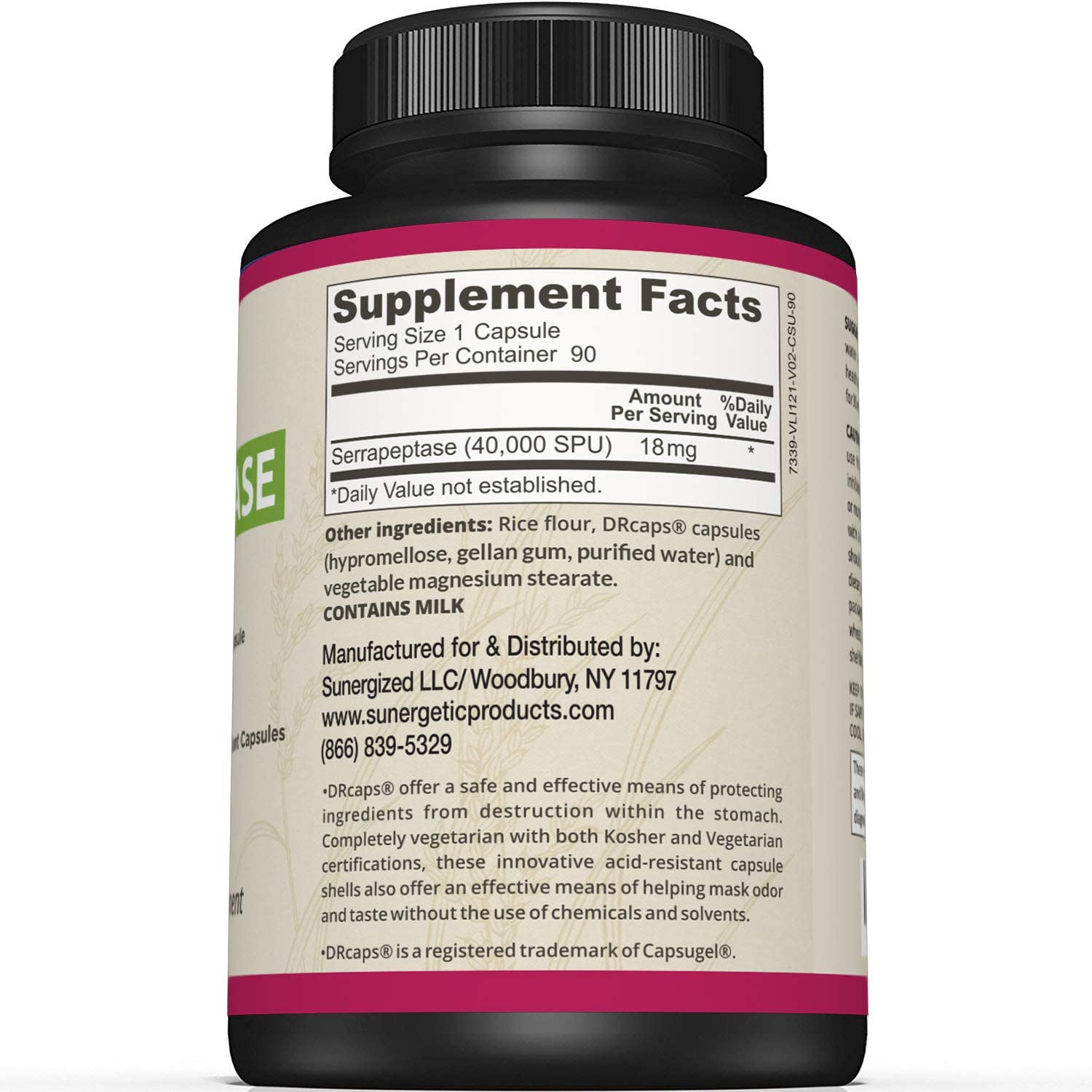 Premium Serrapeptase Enzyme Supplement – Helps Support Sinus Health – Powerful Serrapeptase Enzy