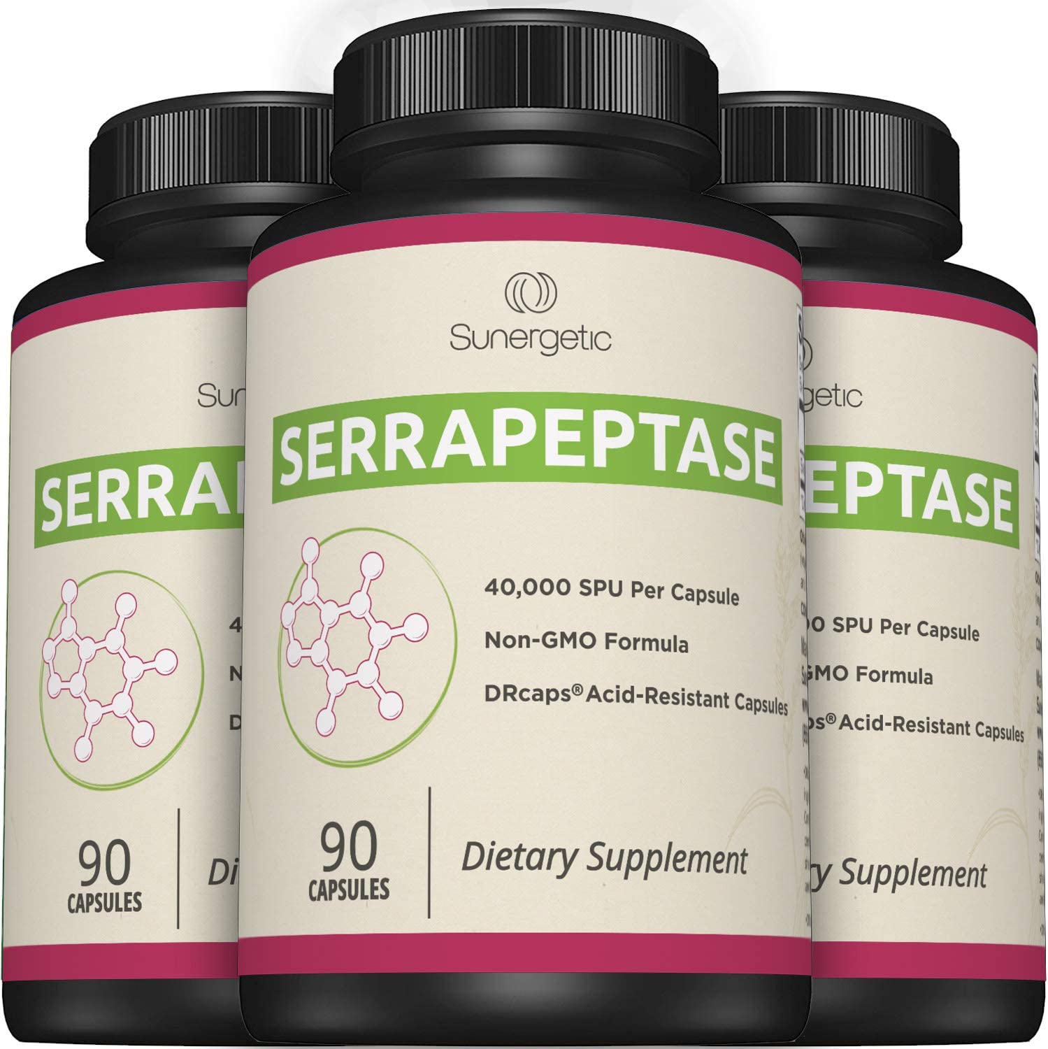 Premium Serrapeptase Enzyme Supplement – Helps Support Sinus Health – Powerful Serrapeptase Enzy