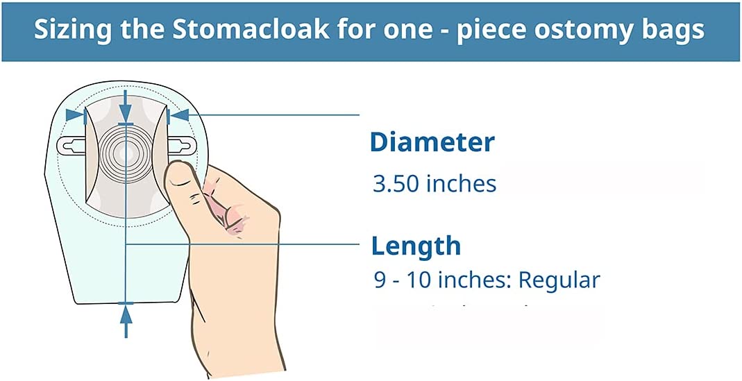 Stomacloak Ostomy Bag Cover for One Piece Pouches Ileostomy, Urostomy, and Colostomy Bag