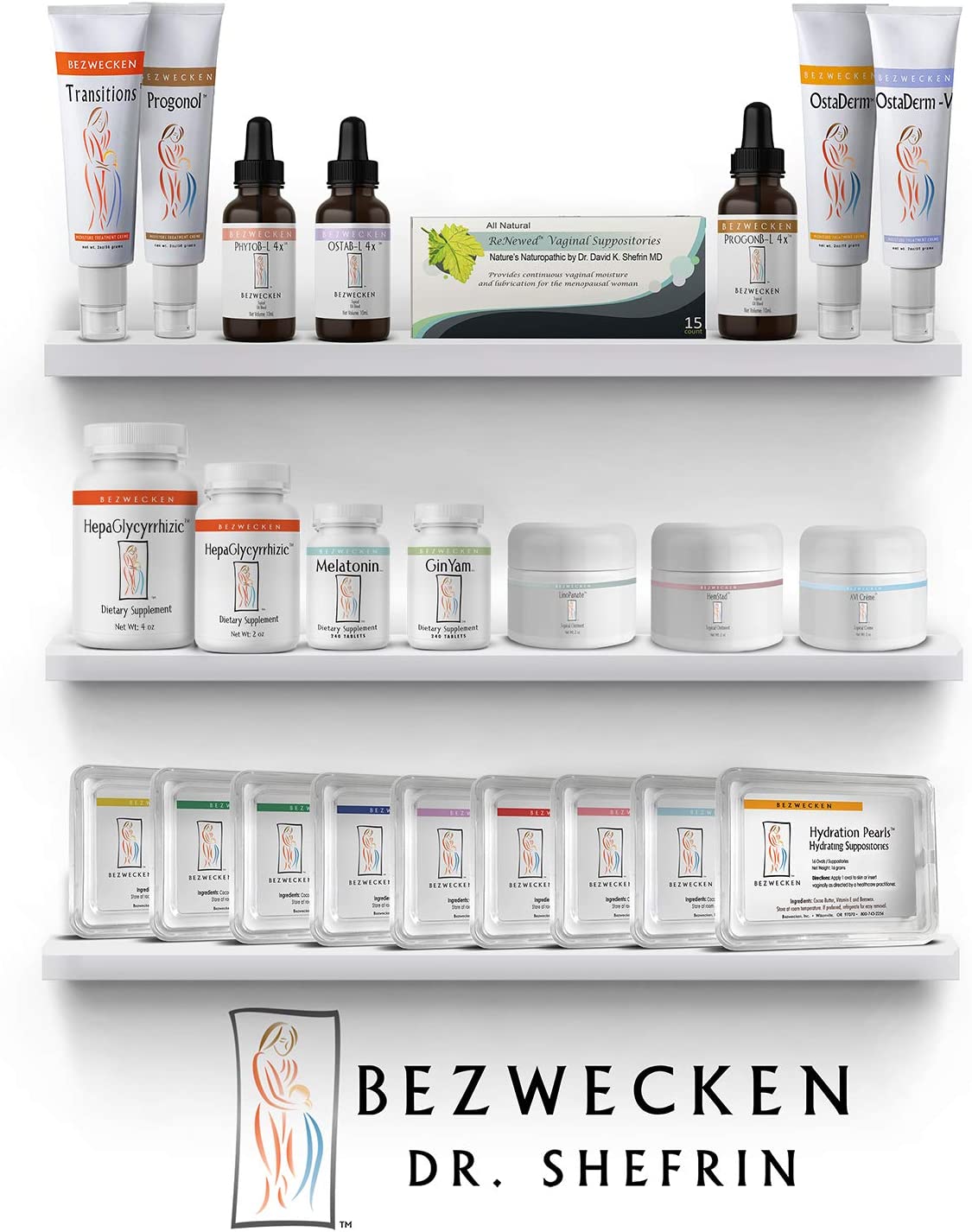 Bezwecken - Nature’s Natropathic ReNewed Vaginal Suppositories – 15 Suppositories - Professional