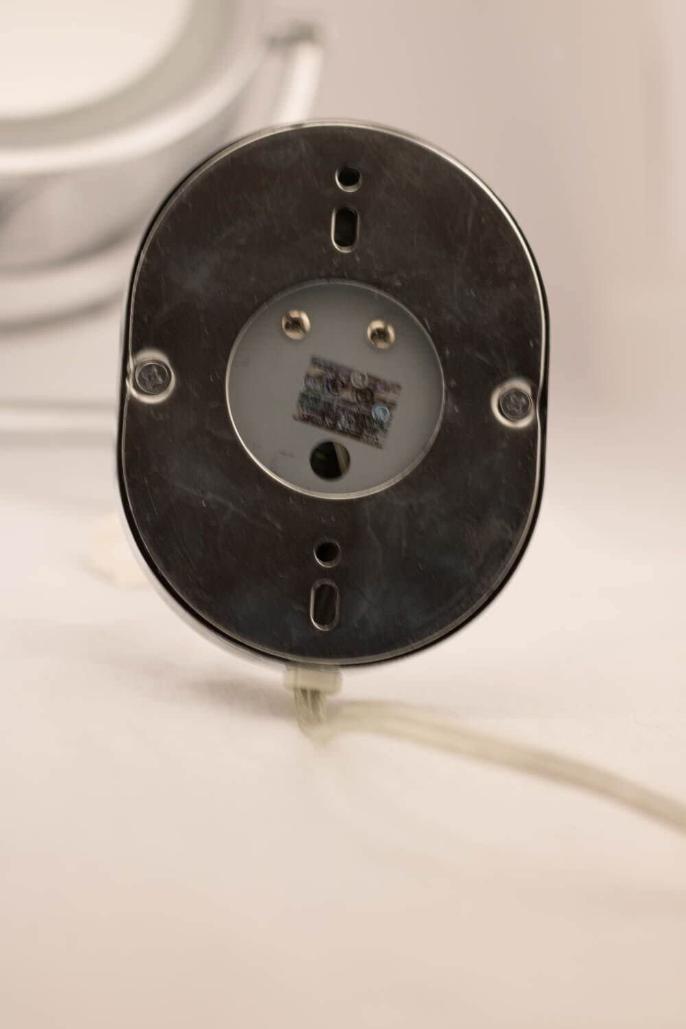 Jerdon HL65BZ 8-Inch Lighted Wall Mount Makeup Mirror with 5x Magnification, Bronze Finish