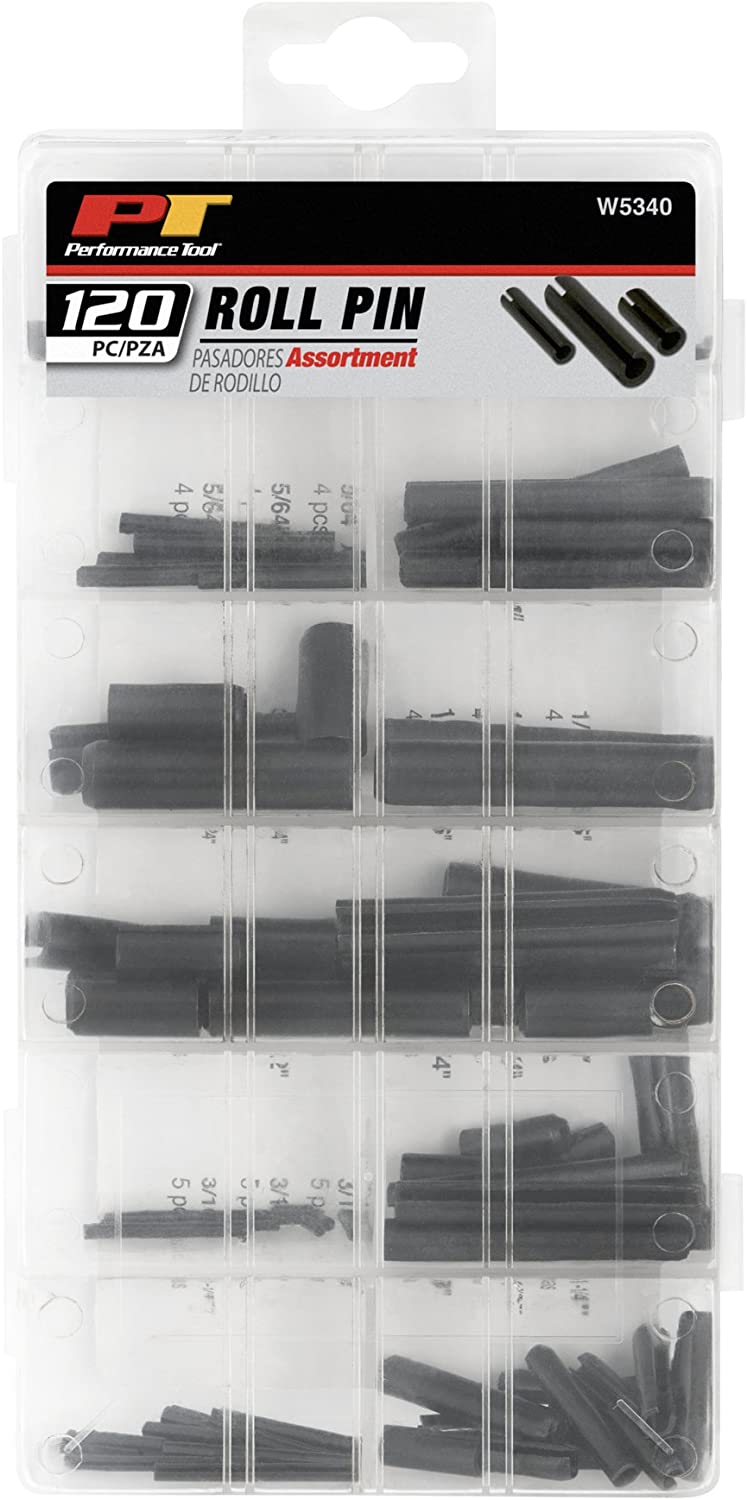 Performance Tool W5340 120pc Roll Pin Assortment